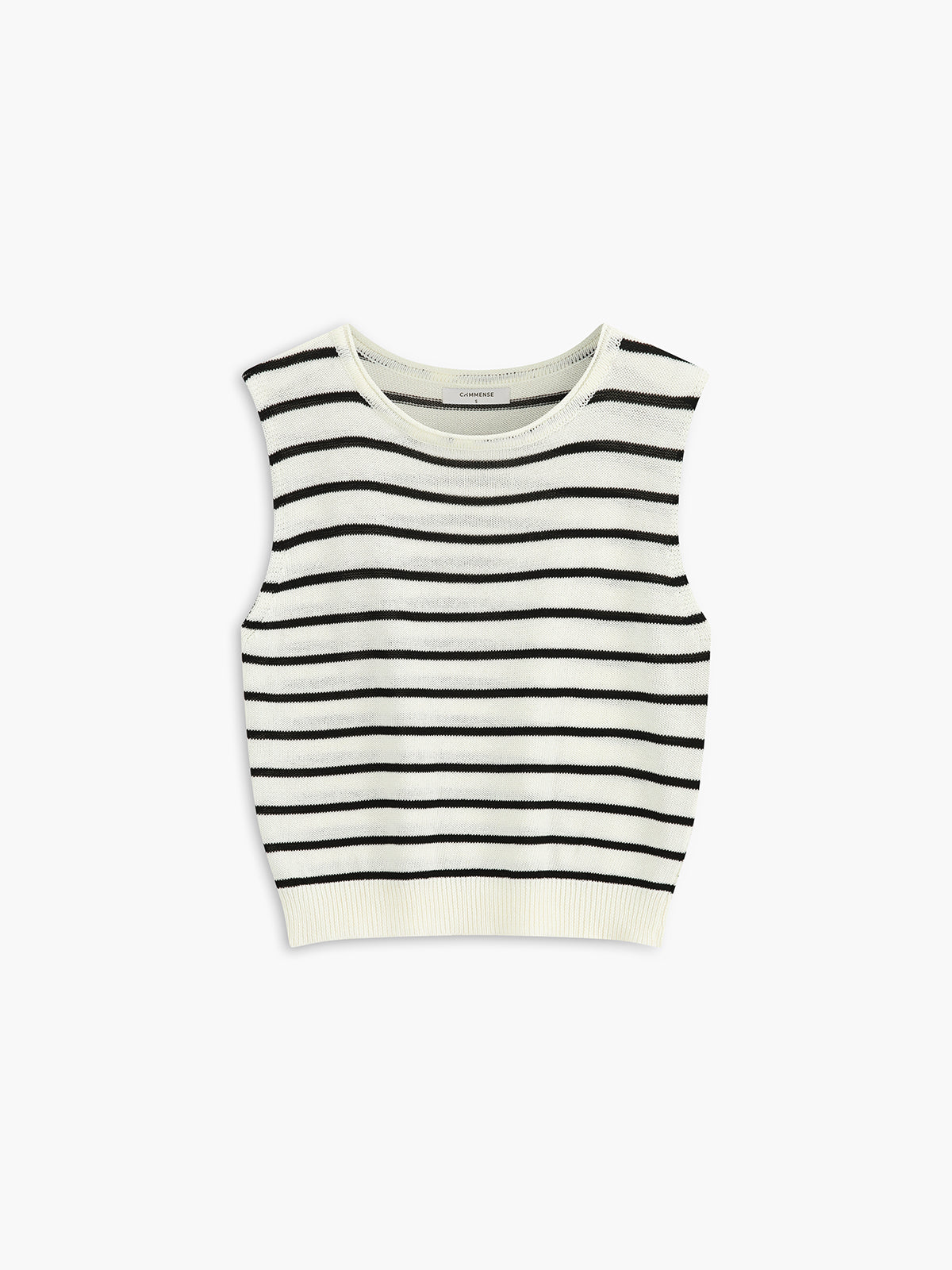 Classic Stripe Sweater Vest-Chicvia