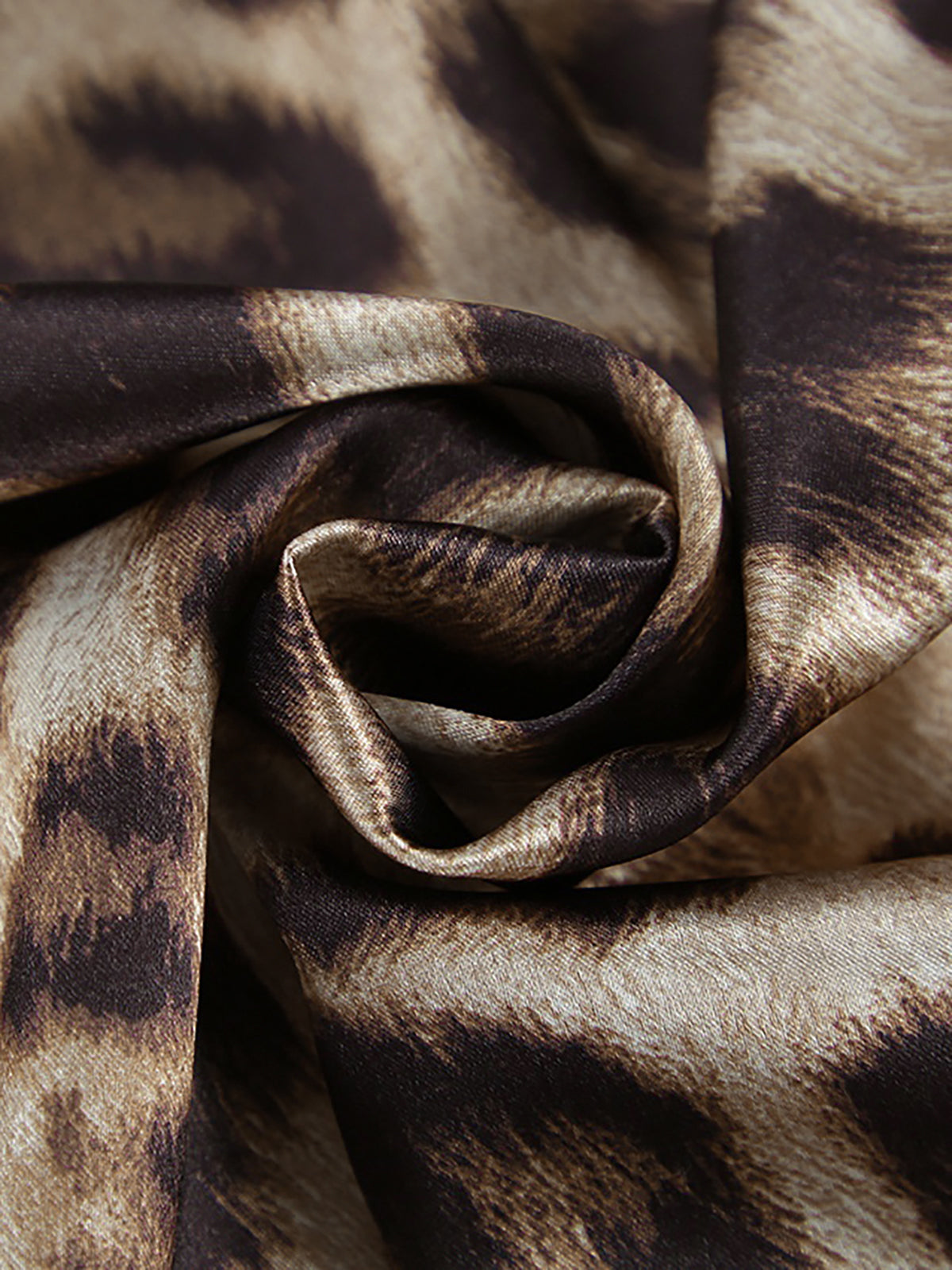 Leopard Print Slim Maxi Skirt-Chicvia