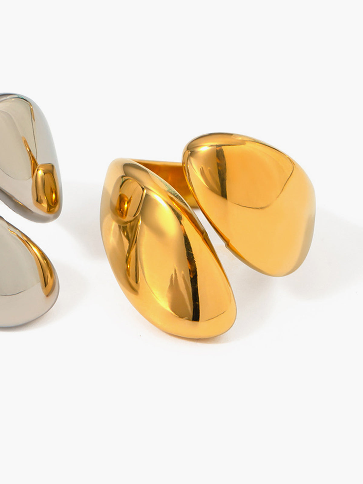 Oversize Heart Love Ring-Chicvia