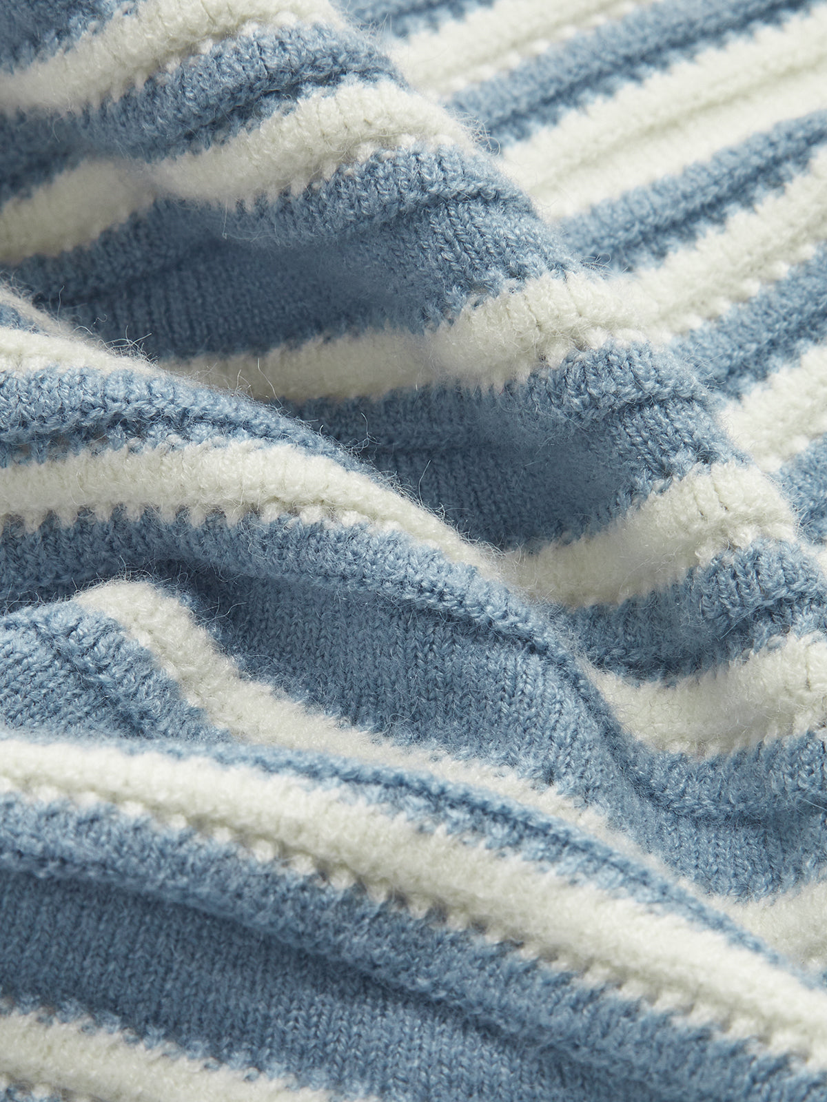 Pinstripe Lace Up Knit Cardigan-Chicvia