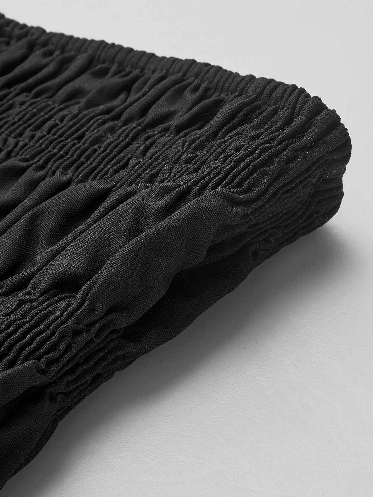 Contrast Strapless Pleated Short Dress-Chicvia