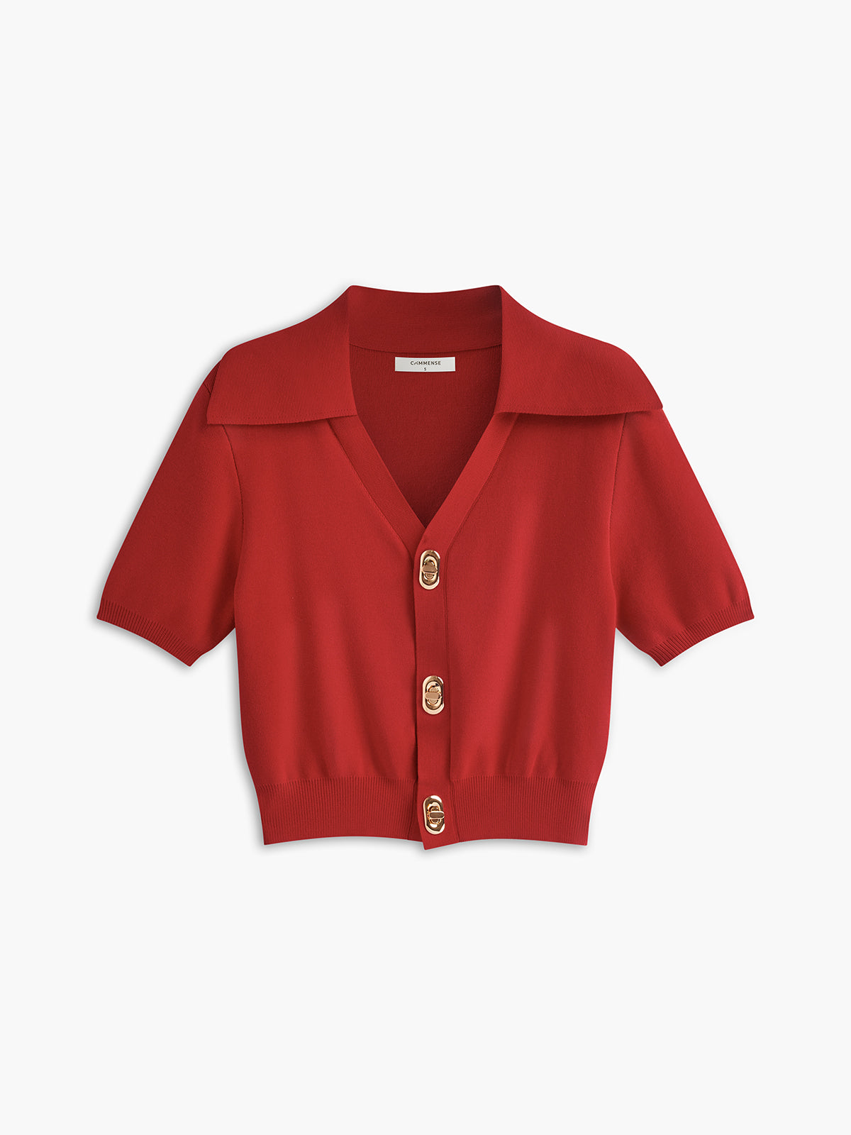 Effortless Collared Top-Chicvia