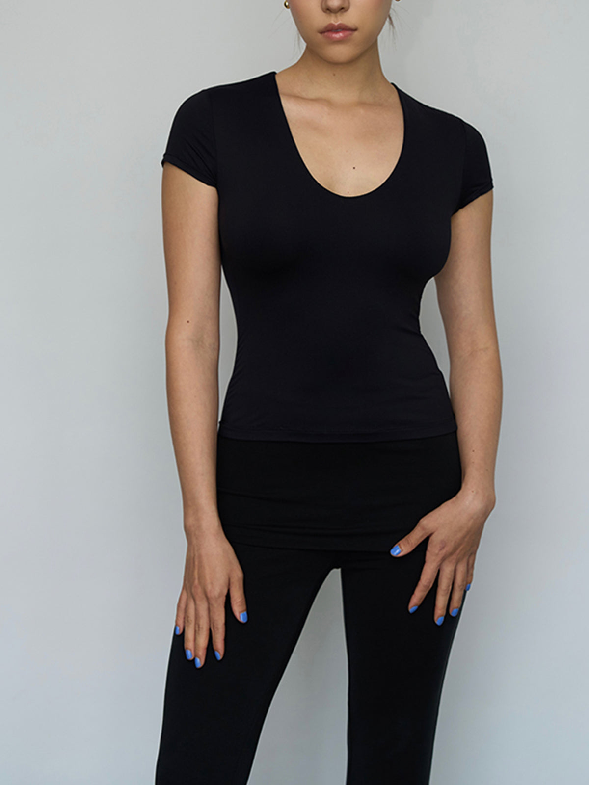 Casual Short Sleeve T-Shirt-Chicvia