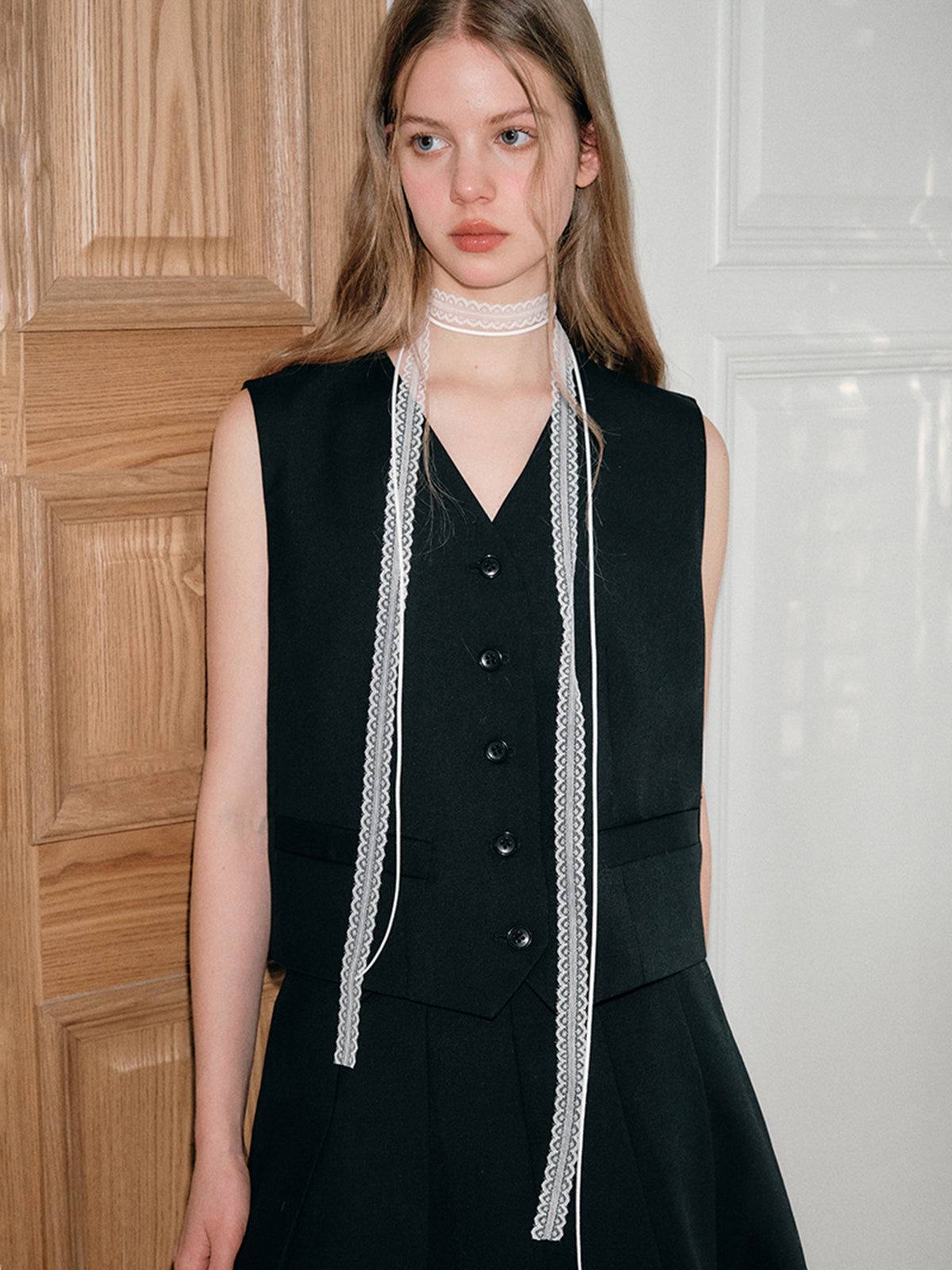 Lace Scarf Necklace-Chicvia