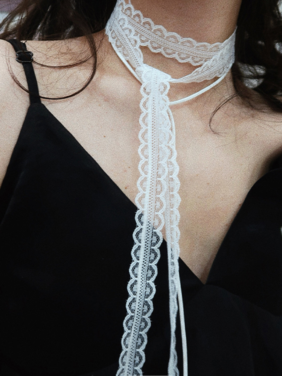 Lace Scarf Necklace-Chicvia