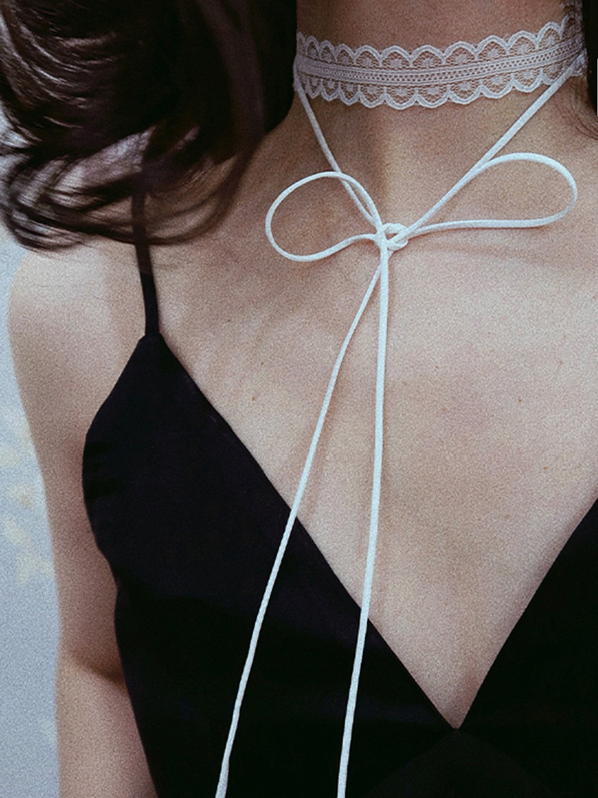 Lace Scarf Necklace-Chicvia