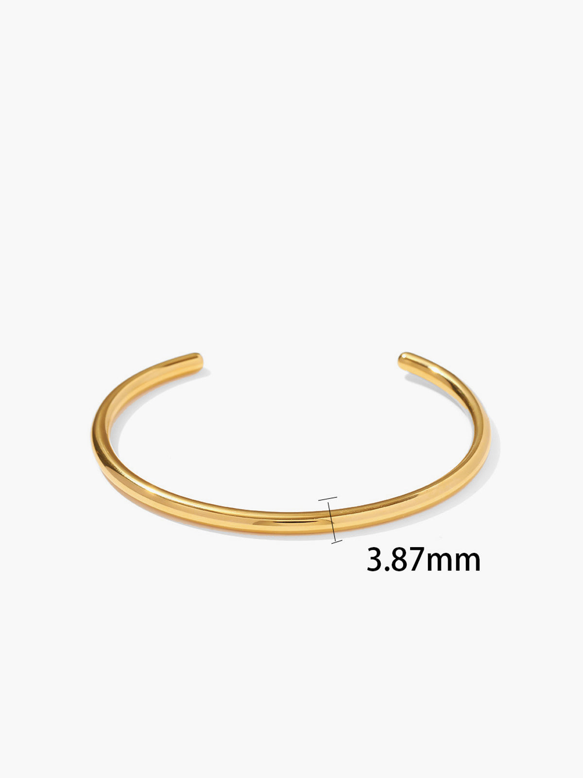 Golden Open Bracelet-Chicvia