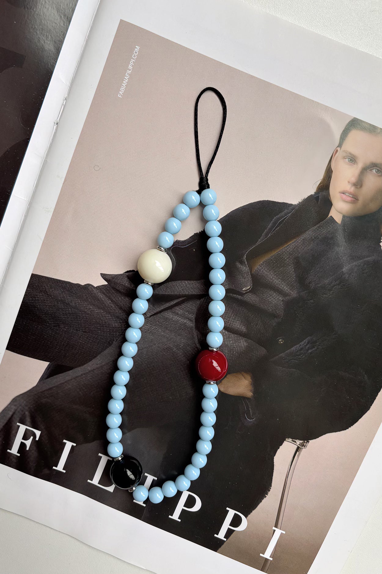 Elegant Beaded Phone Lanyard-Chicvia