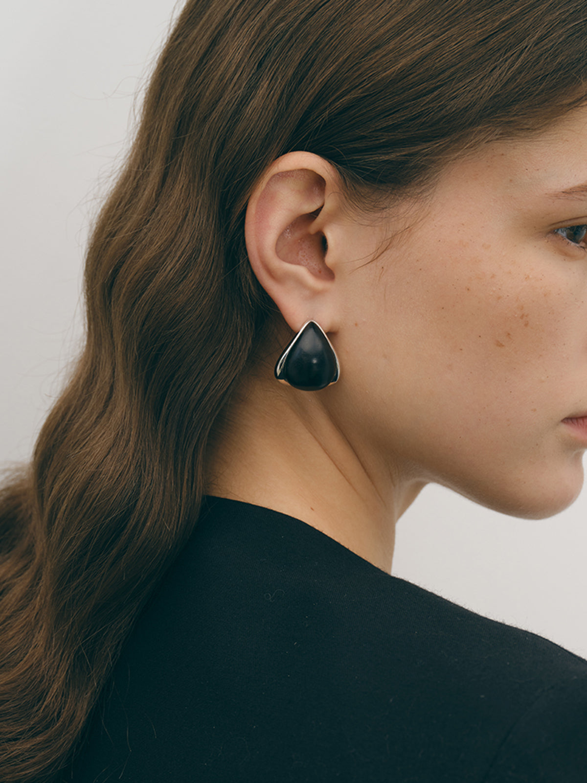 Midnight Elegance Black Onyx Earrings-Chicvia