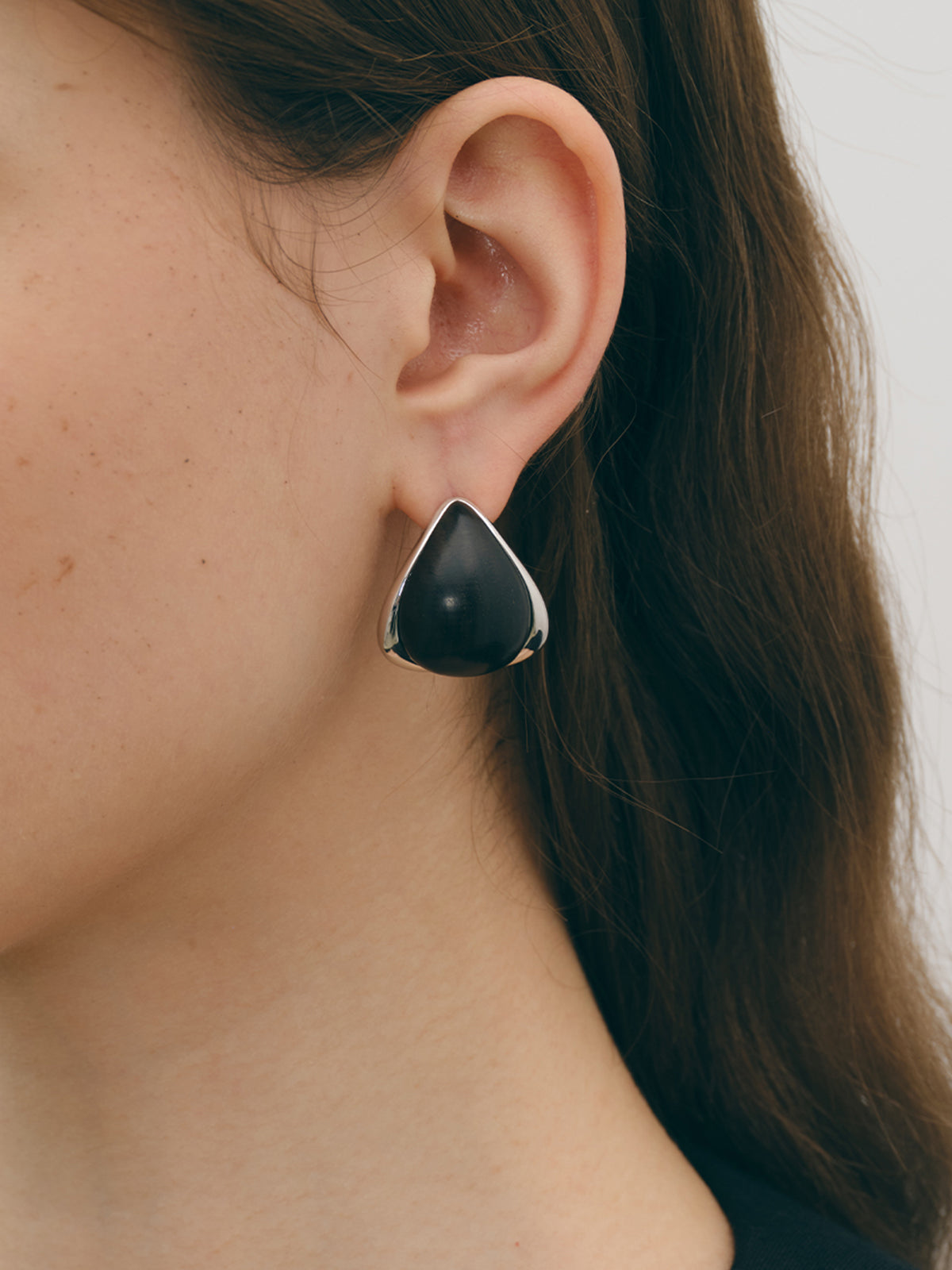 Midnight Elegance Black Onyx Earrings-Chicvia