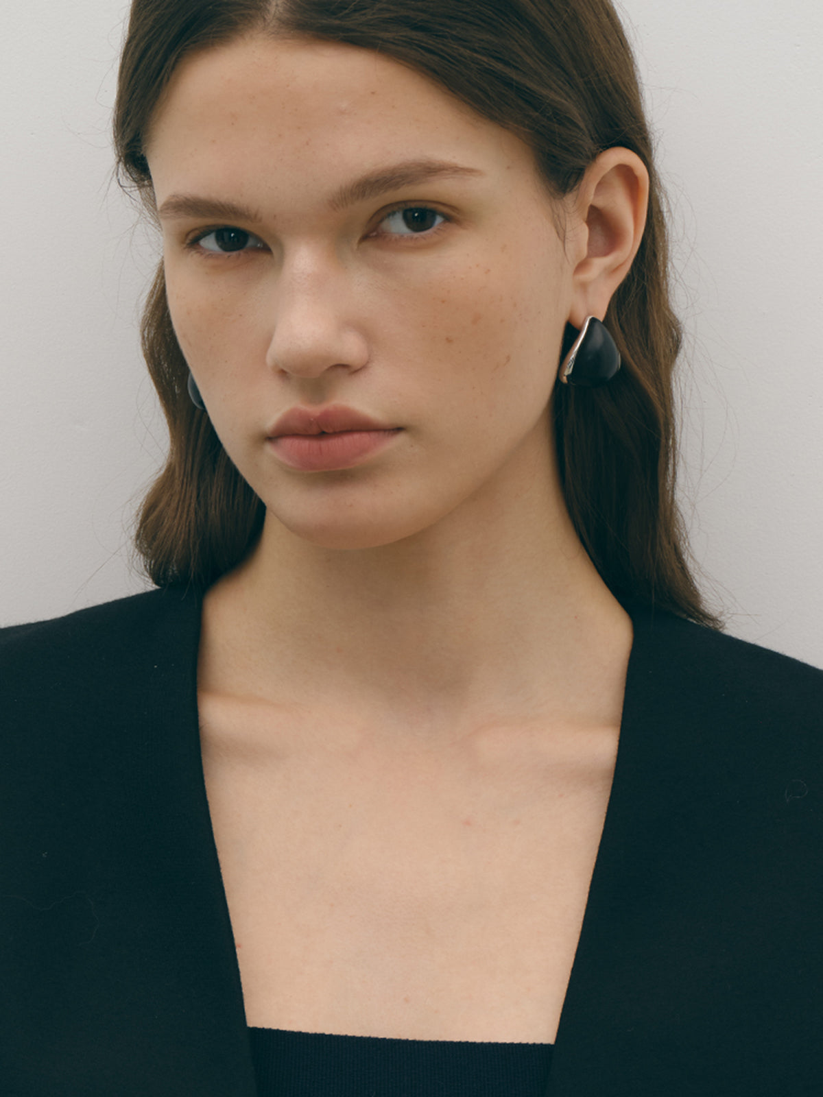 Midnight Elegance Black Onyx Earrings-Chicvia