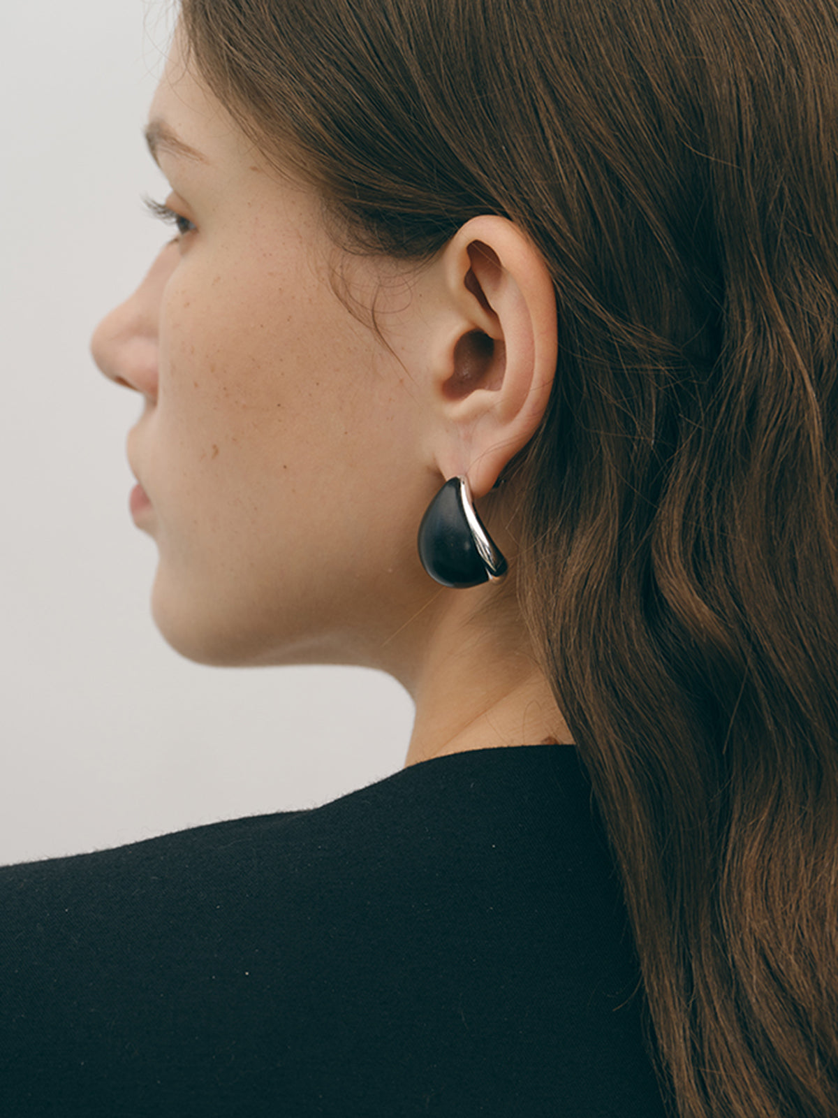 Midnight Elegance Black Onyx Earrings-Chicvia