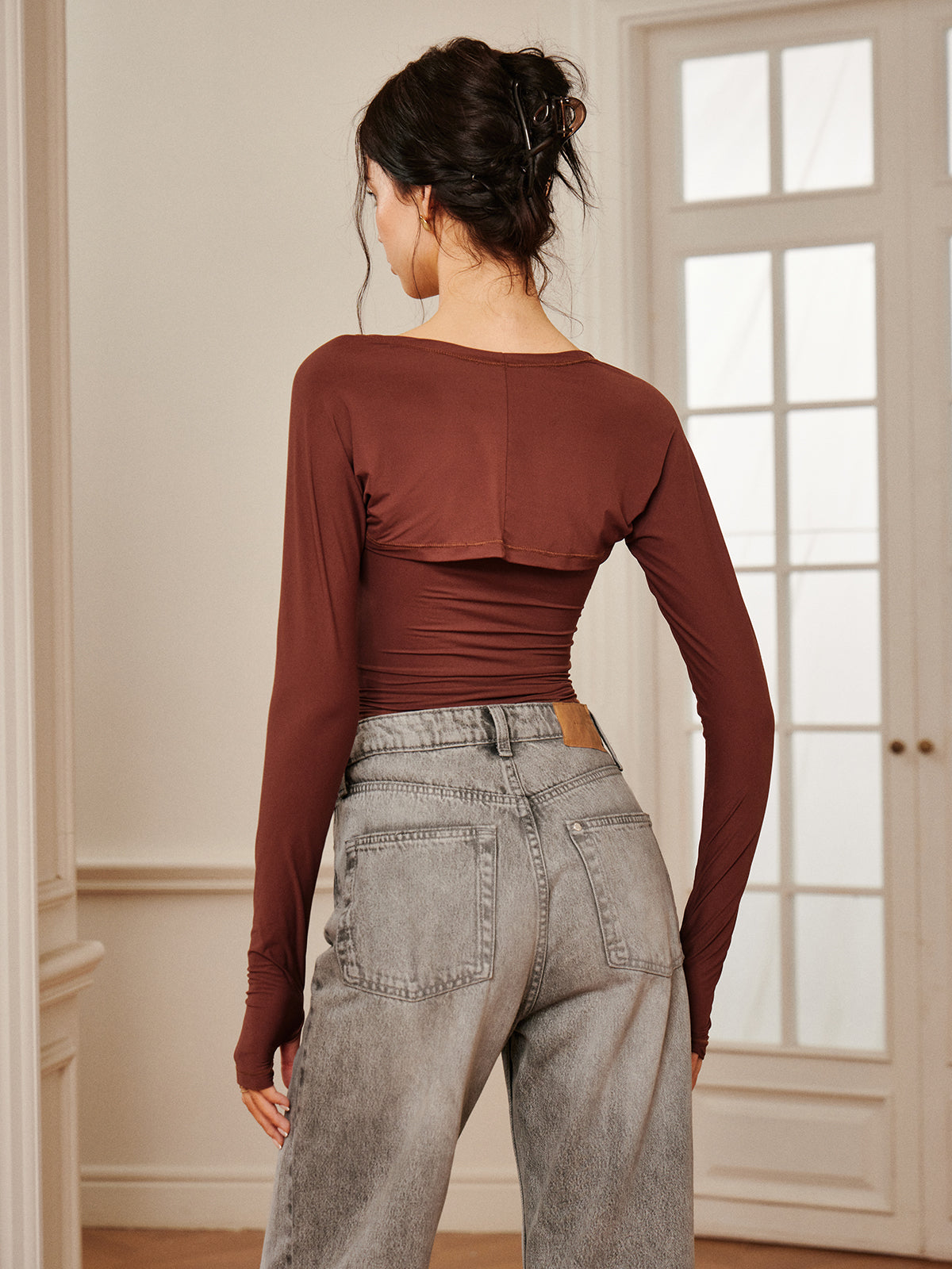 Leisure Long Sleeve Shawl-Chicvia