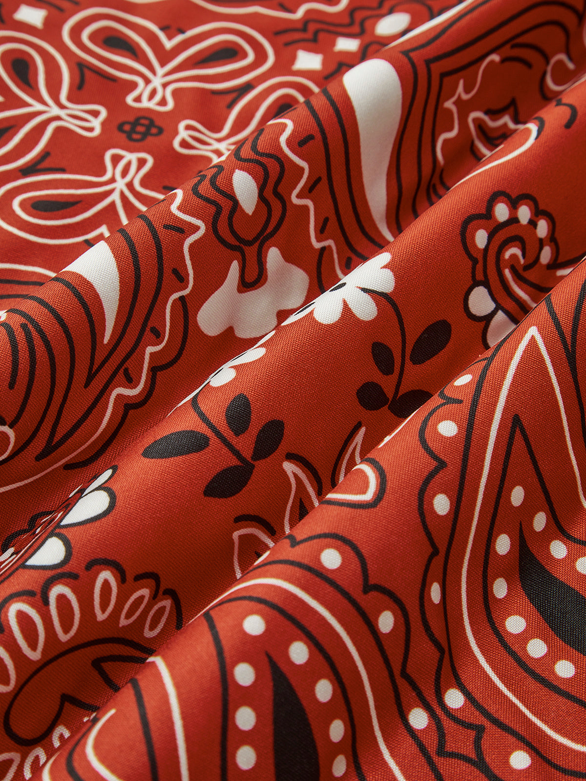 Paisley Printed Tie Front Vest-Chicvia