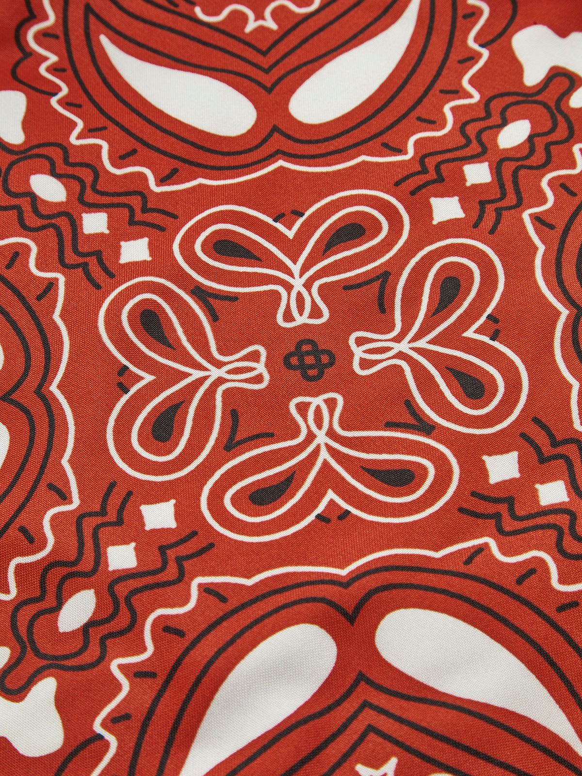 Paisley Printed Tie Front Vest-Chicvia