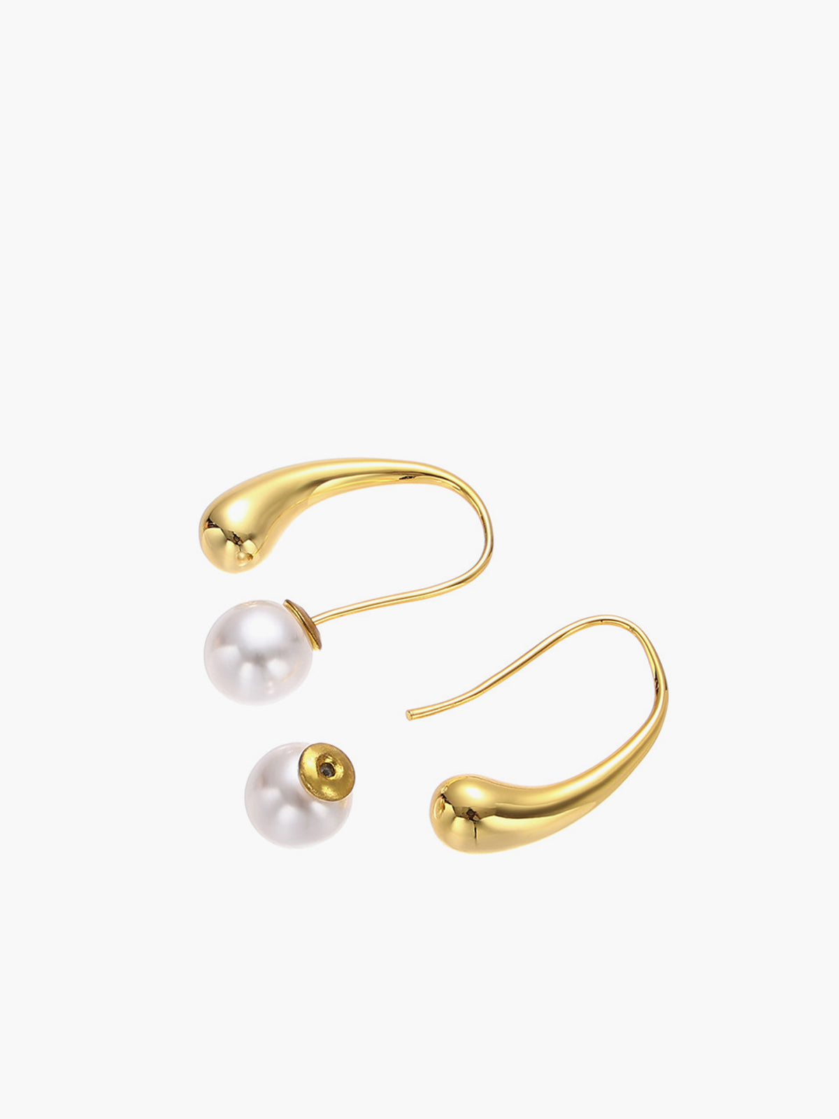 Lantern Shape Pearl Earrings-Chicvia