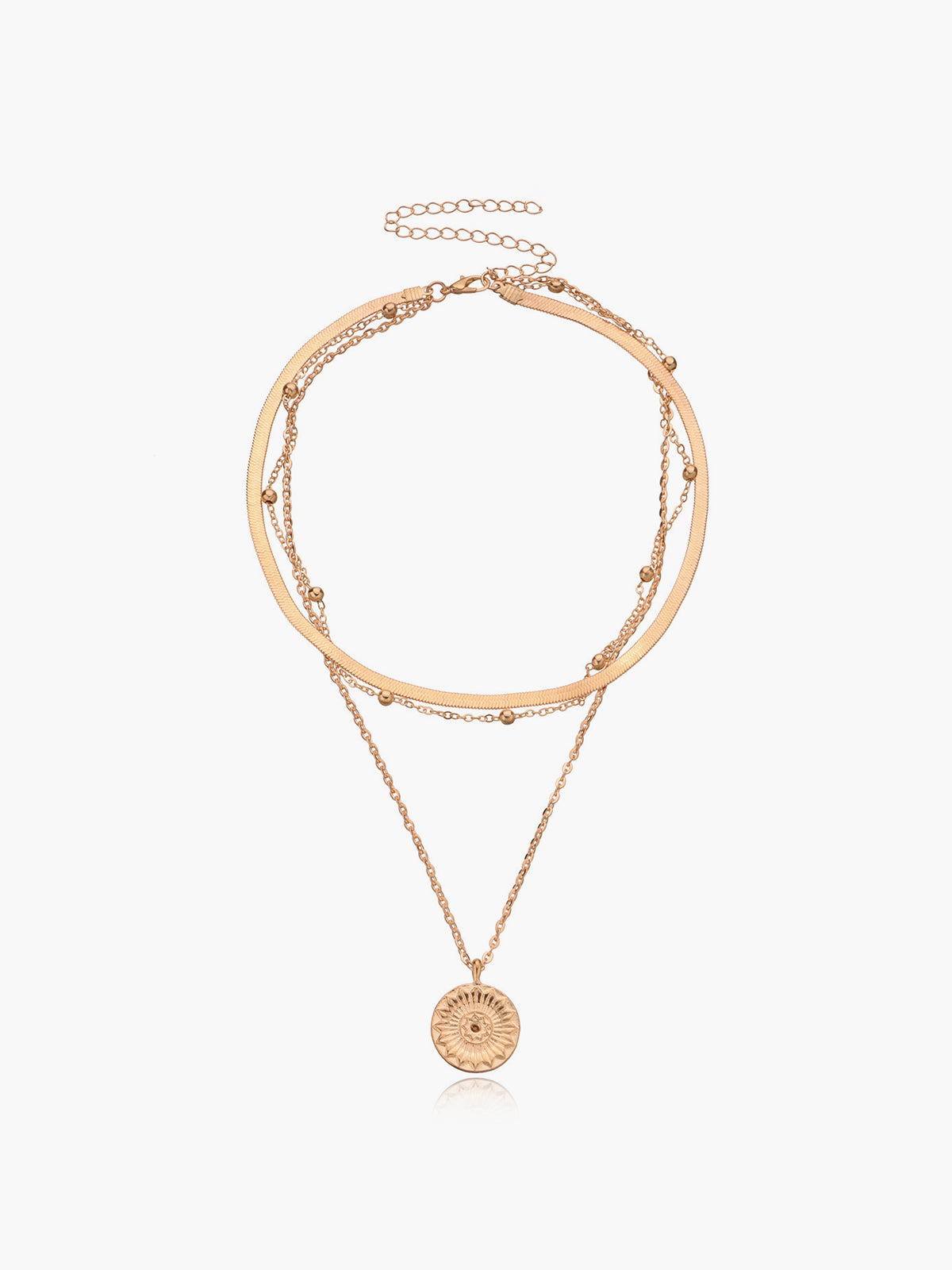 Multi-Layer Ball Bead Necklace-Chicvia