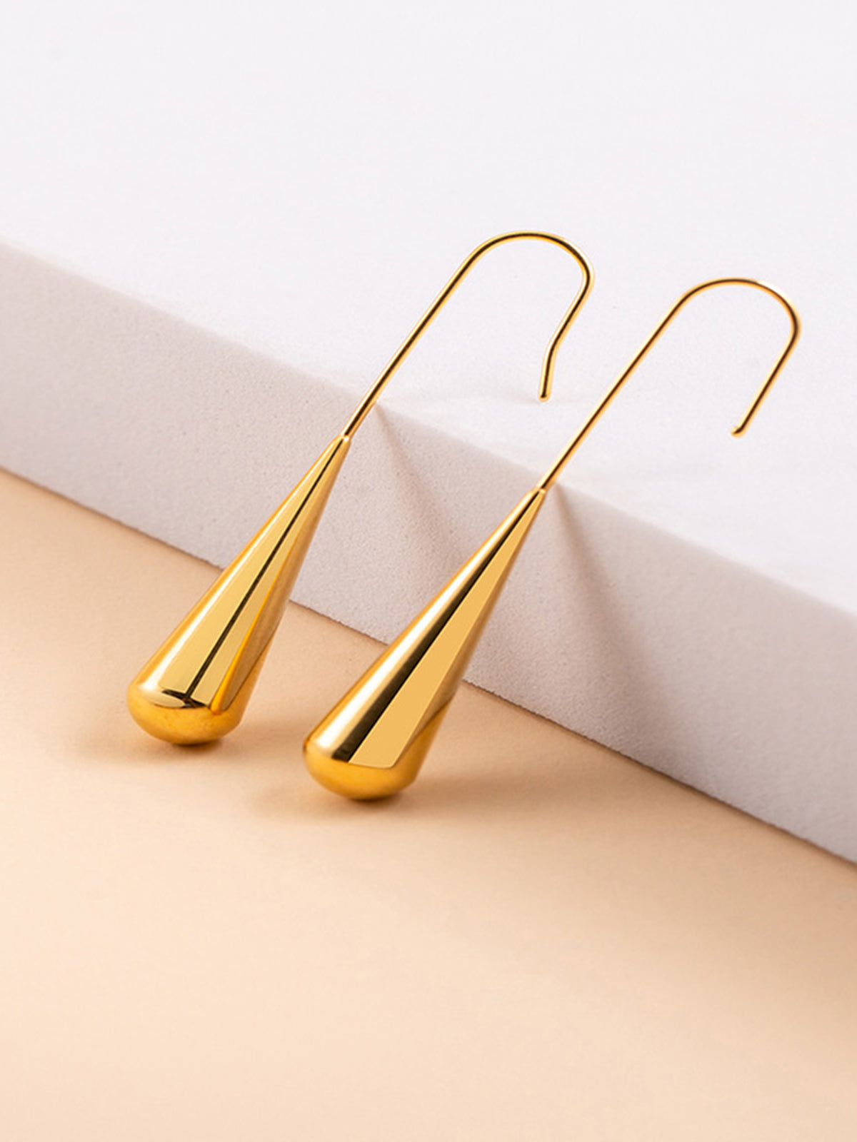 Minimalism Water Drop Pendant Earrings-Chicvia
