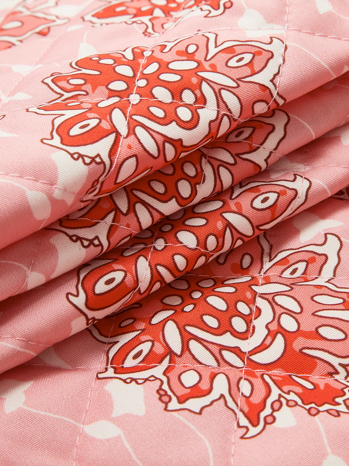 Nuboheme Printed Tie Front Vest-Chicvia