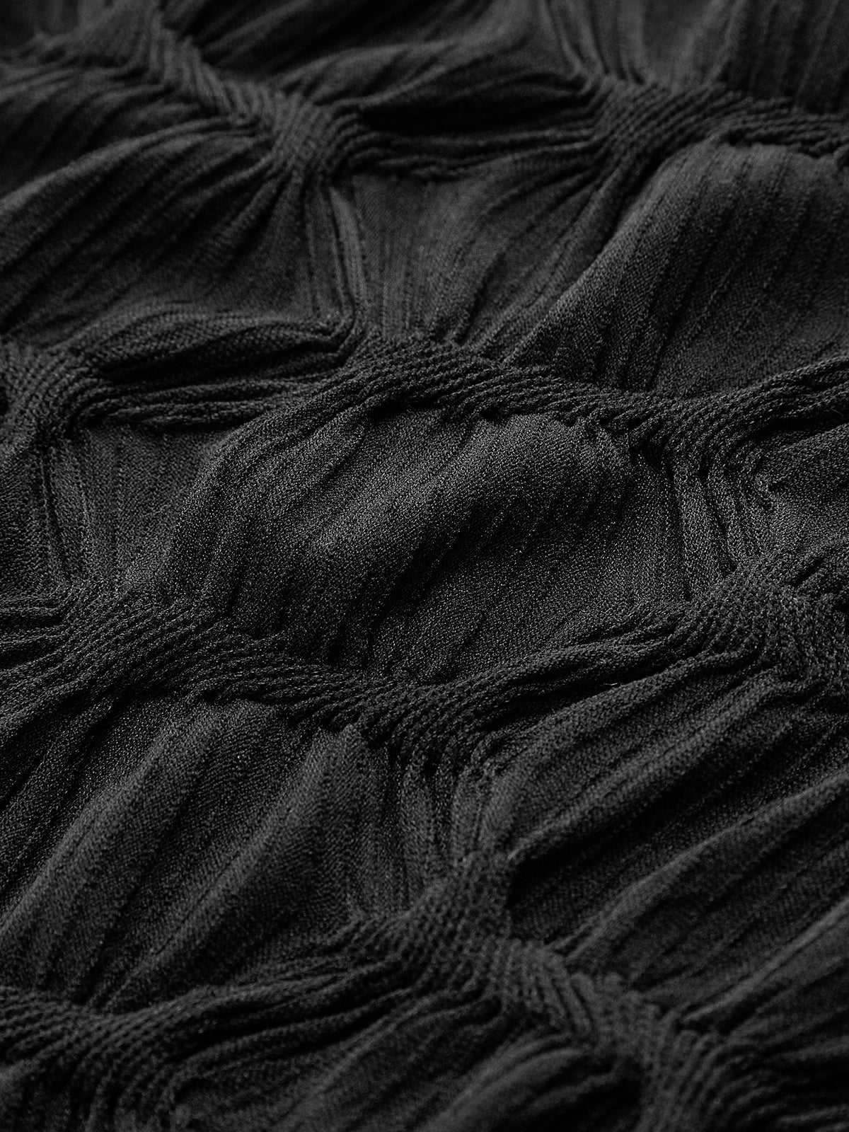 Mock Neck Plisse Detailed Dress-Chicvia