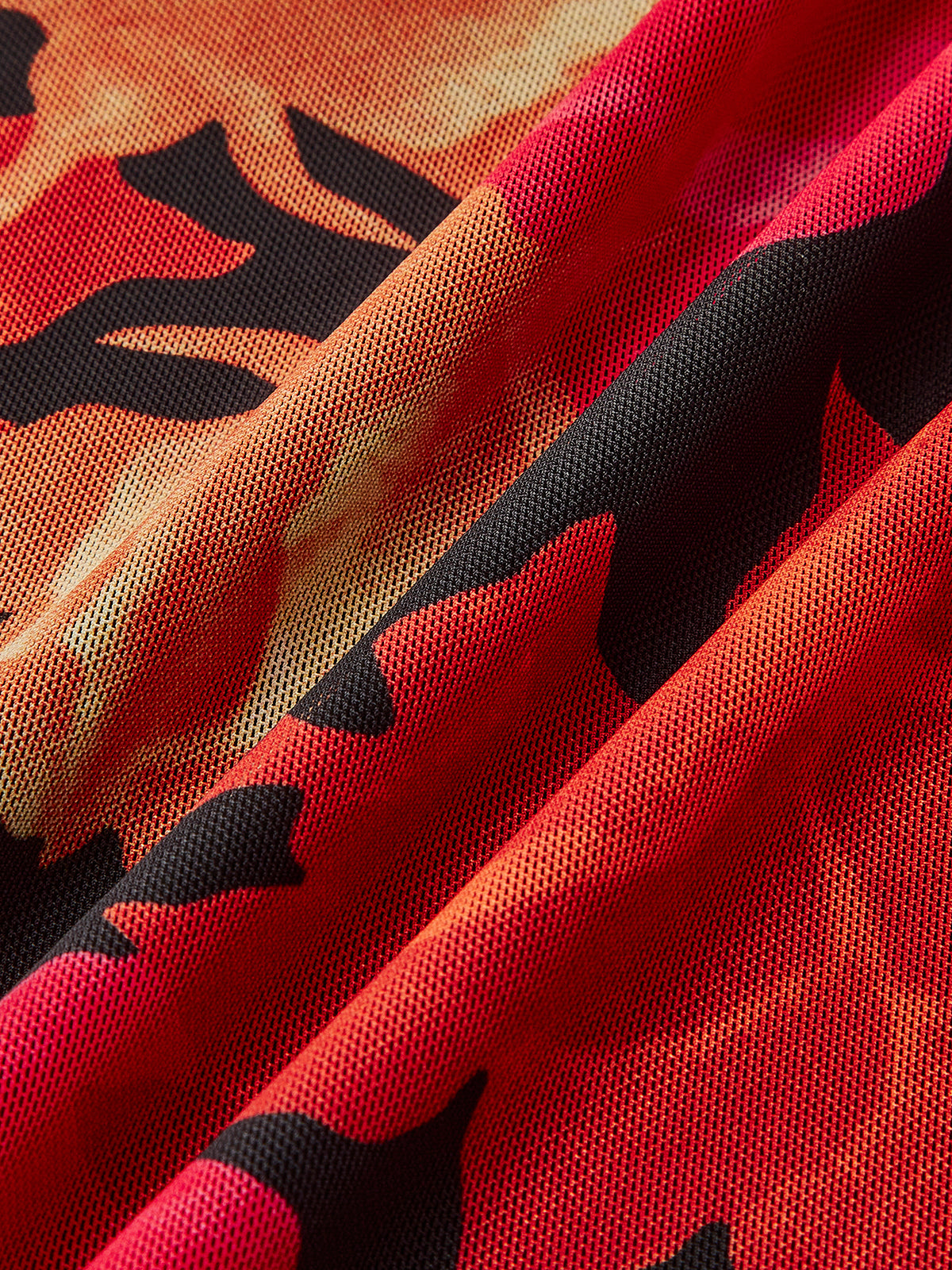 Floral Printed Mesh Tank Dress-Chicvia