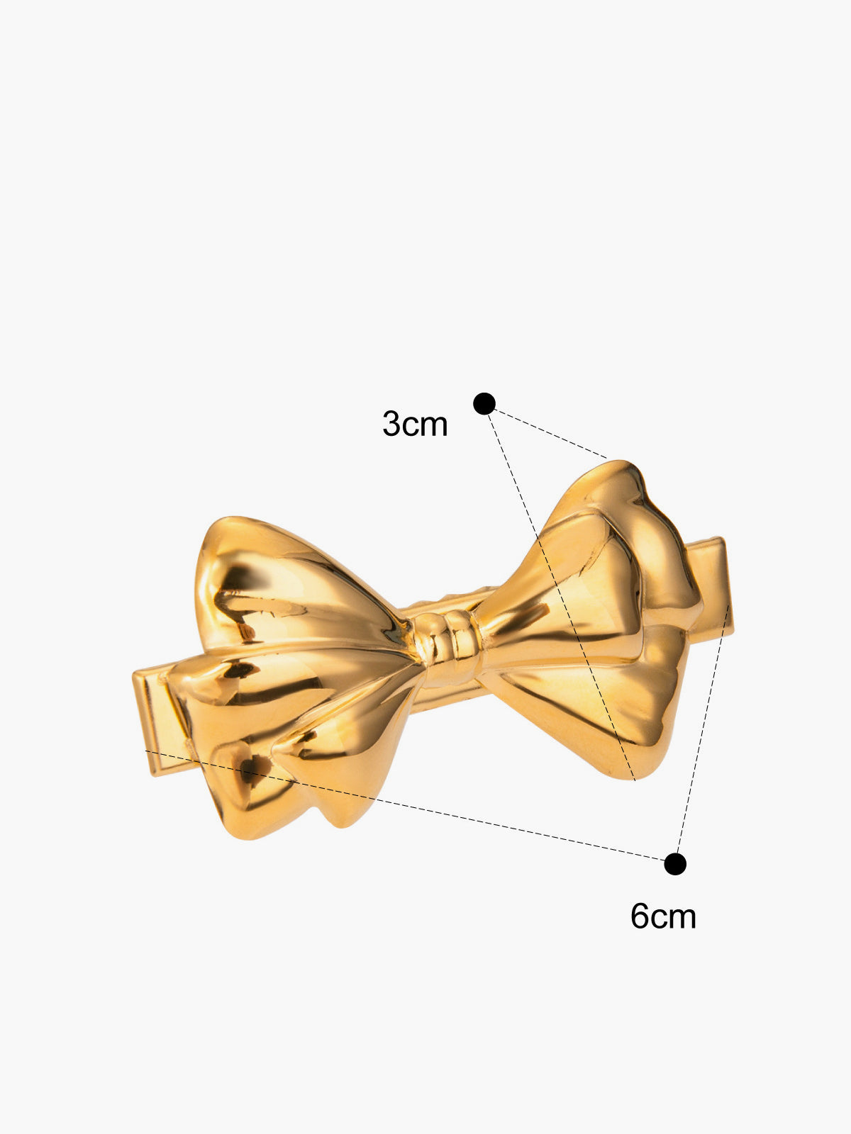 Golden Bow Hair Accessory-Chicvia