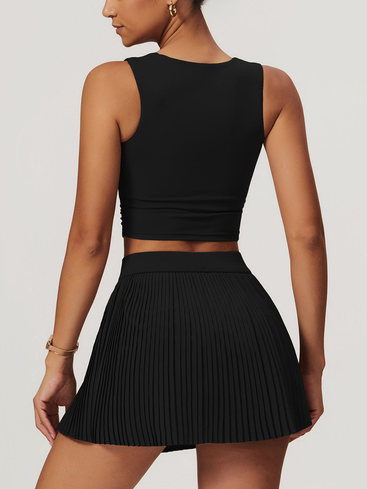 Plain Jersey Active Tank Top-Chicvia