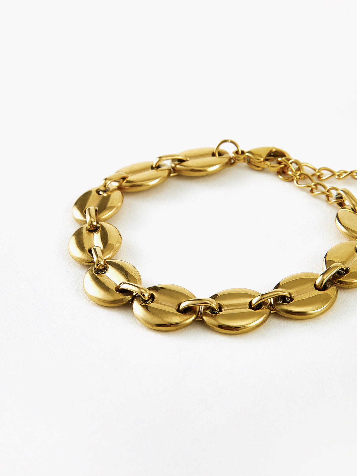 Golden Coffee Bean Bracelet-Chicvia