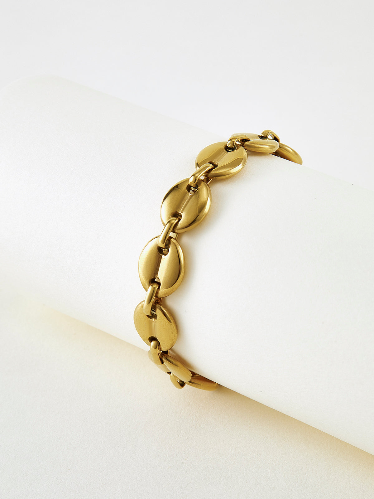 Golden Coffee Bean Bracelet-Chicvia
