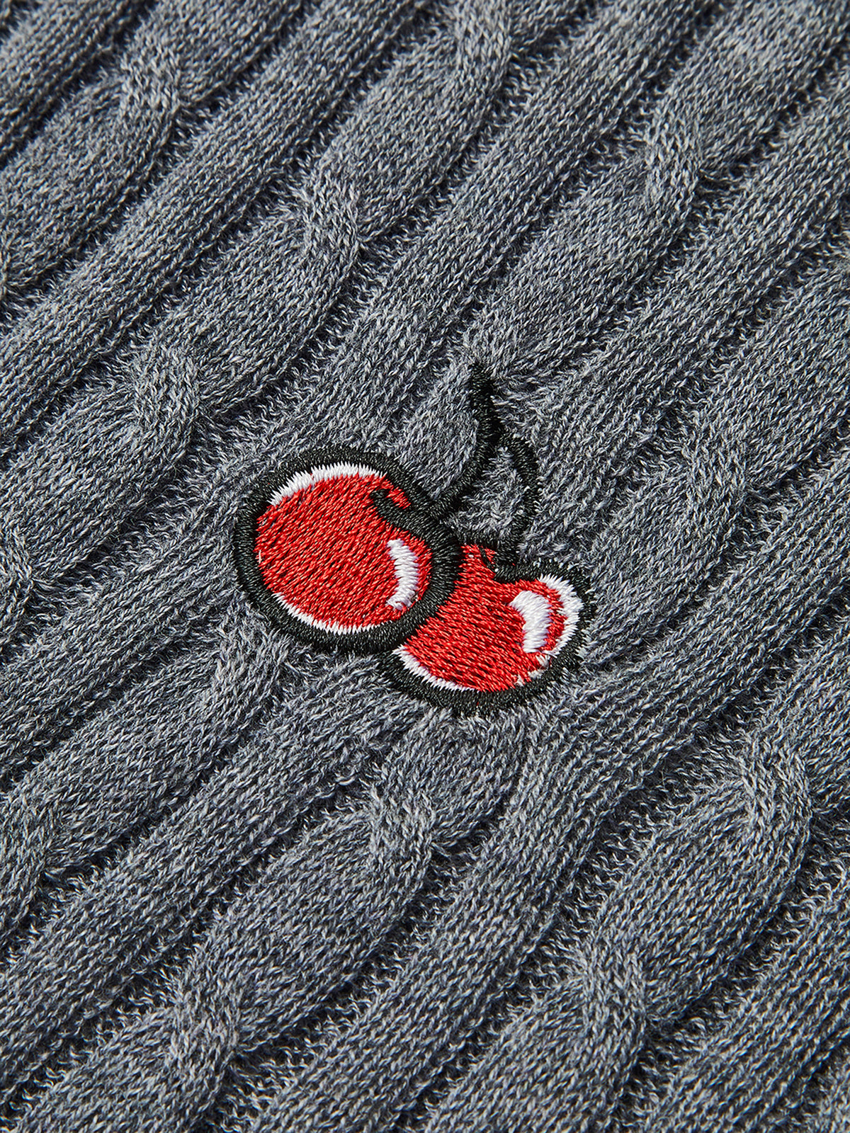 Jacquard Cable Knit Cardigan-Chicvia