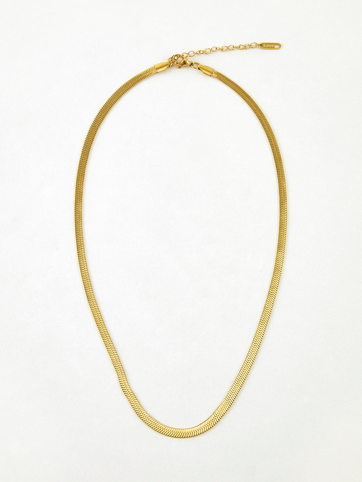 Minimalist Snake Chain Necklace-Chicvia