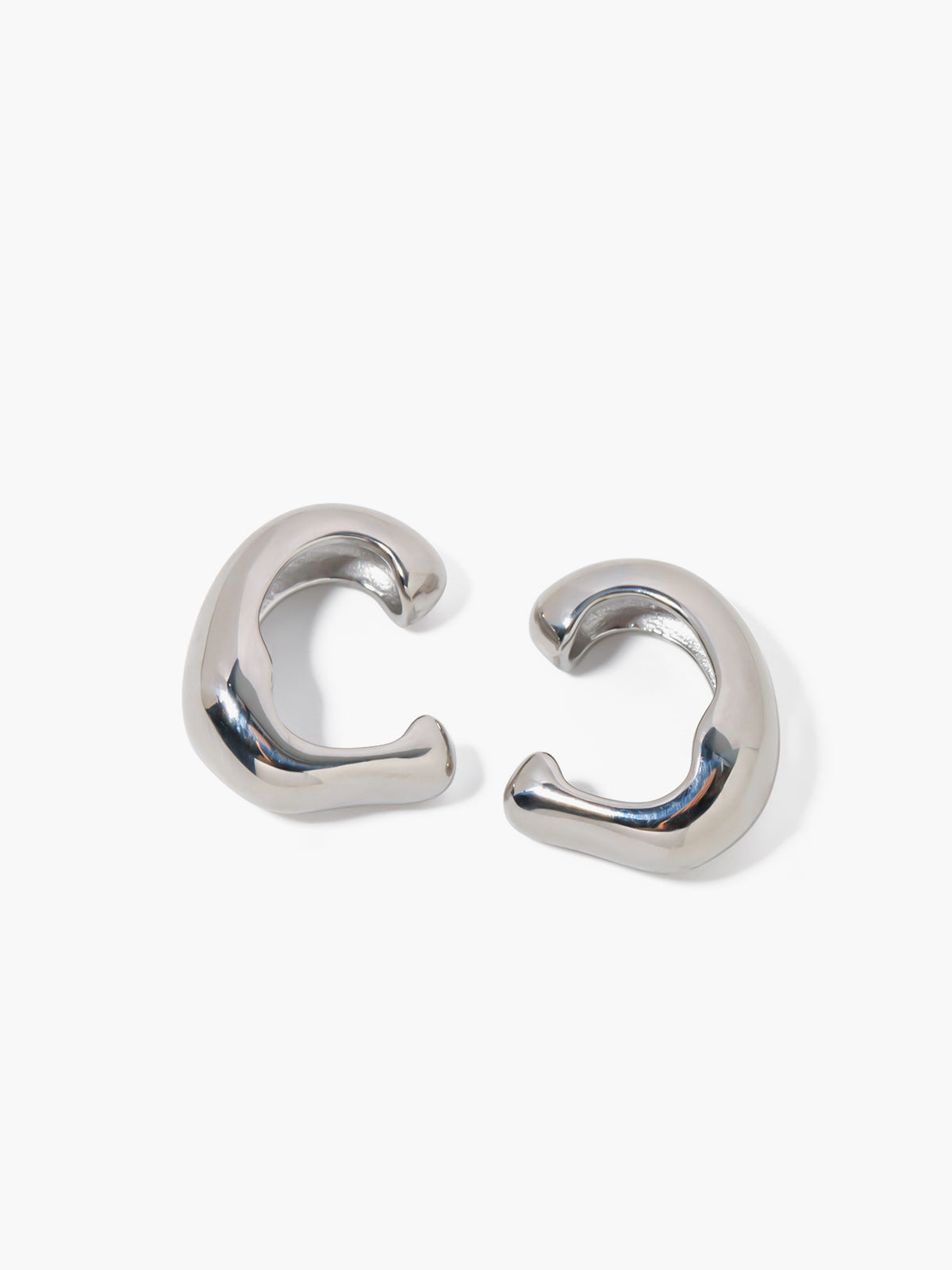 Chunky Hoop Ear Cuff-Chicvia