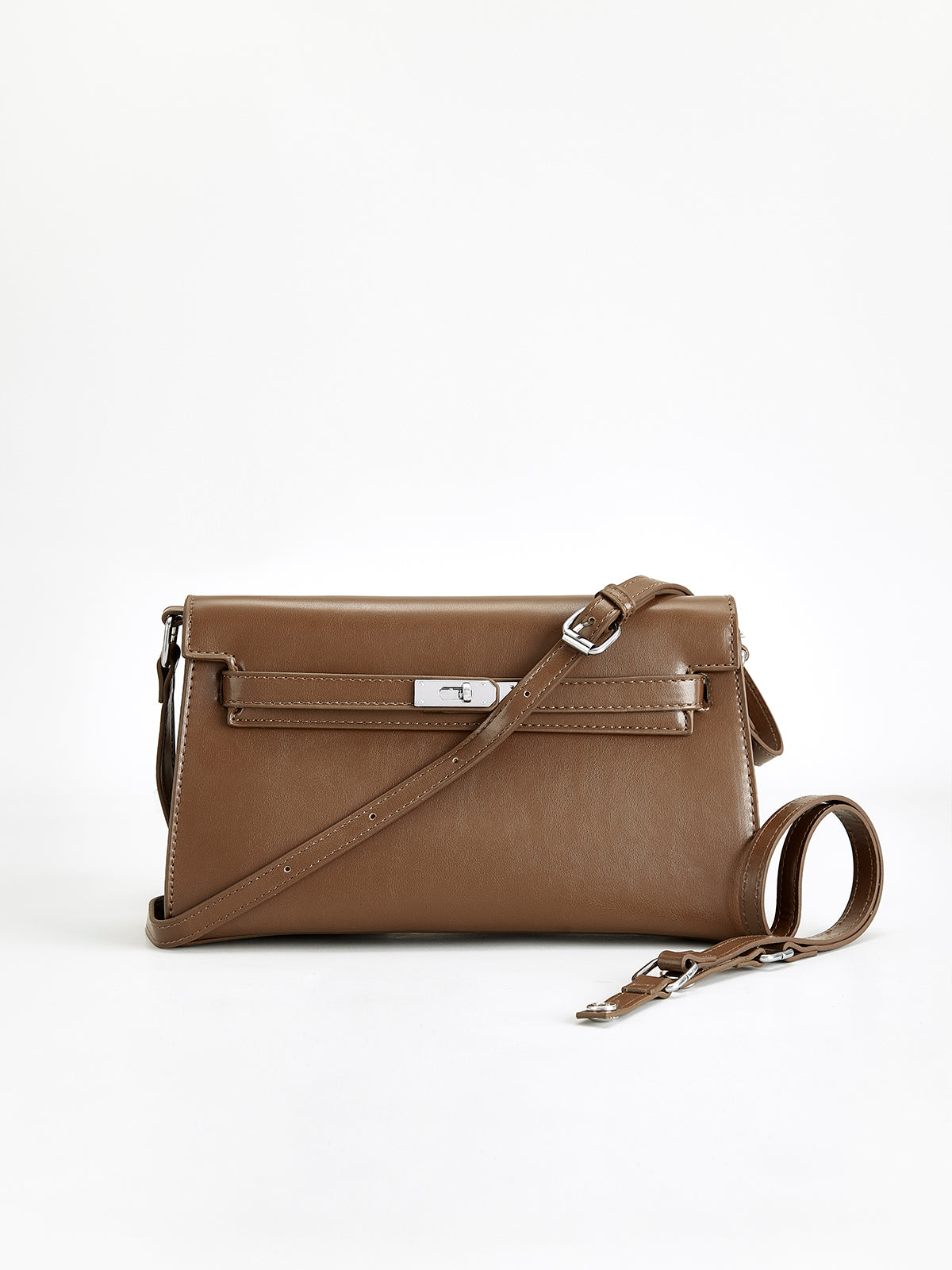 Flap Soft-Buckle Tote Bag-Chicvia