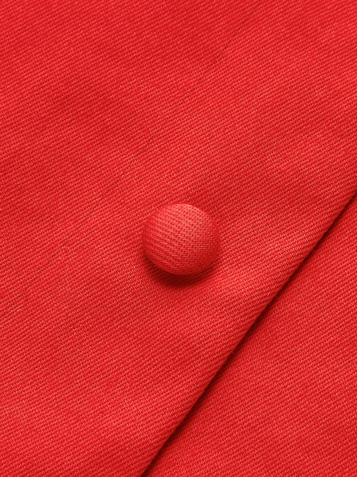 Button-Front Sleeveless Short Dress-Chicvia