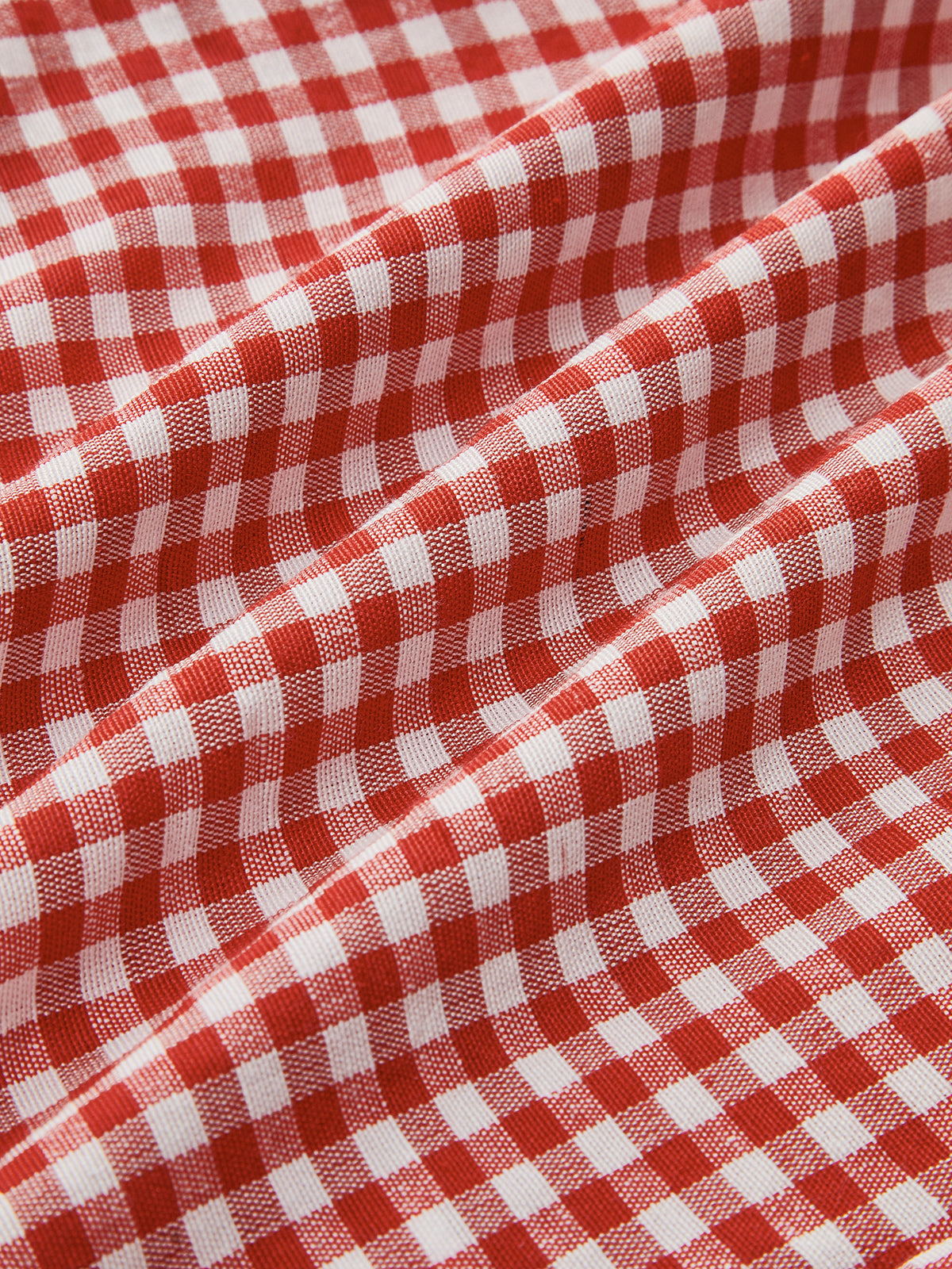 Plaid Button Shorts-Chicvia