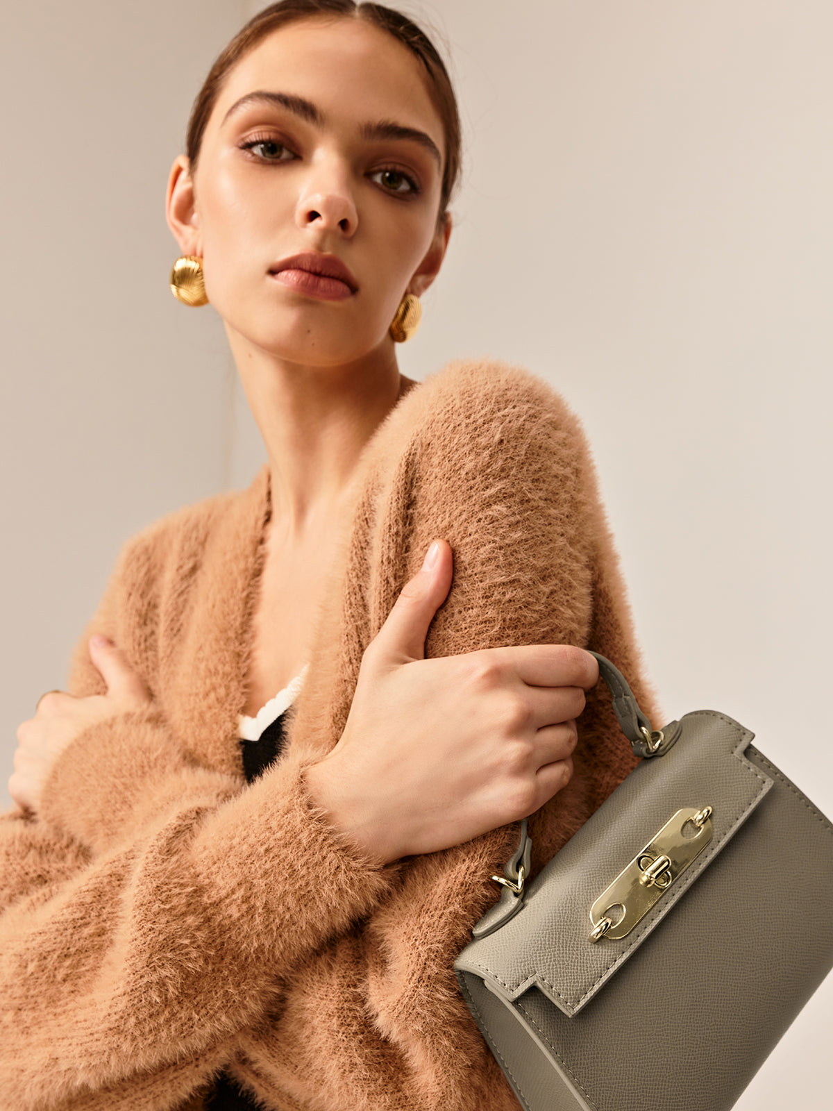 Mini Flap Crossbody Handbag-Chicvia