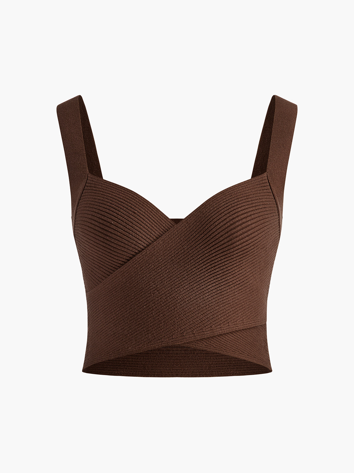 Criss Cross Sweetheart Crop Sweater Vest-Chicvia