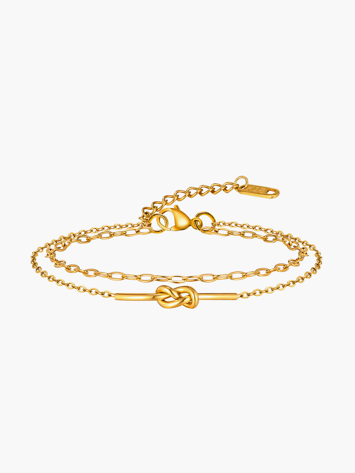 Elegant Double Layer Knotted Bracelet-Chicvia