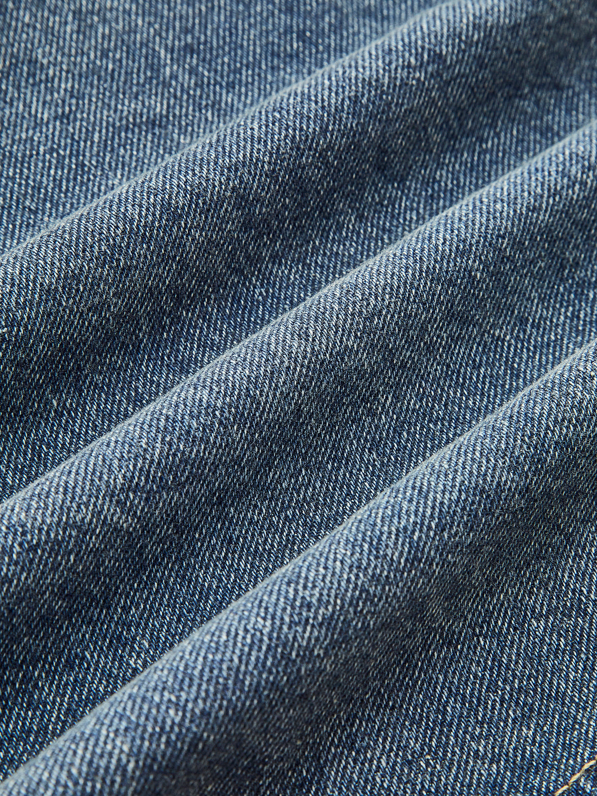 Contrast Collar Piping Denim Jacket-Chicvia