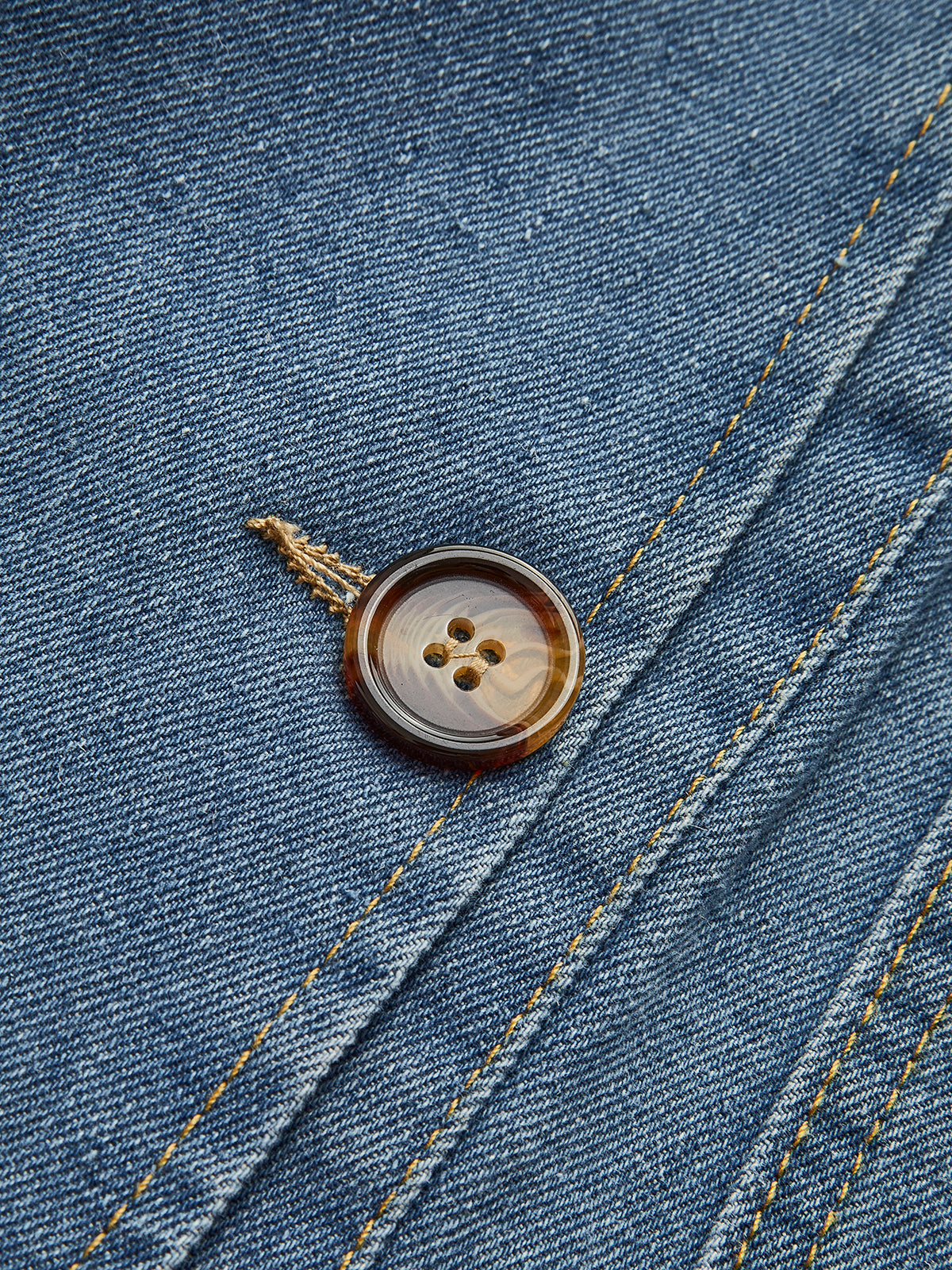 Lapel Cargo Denim Jacket-Chicvia