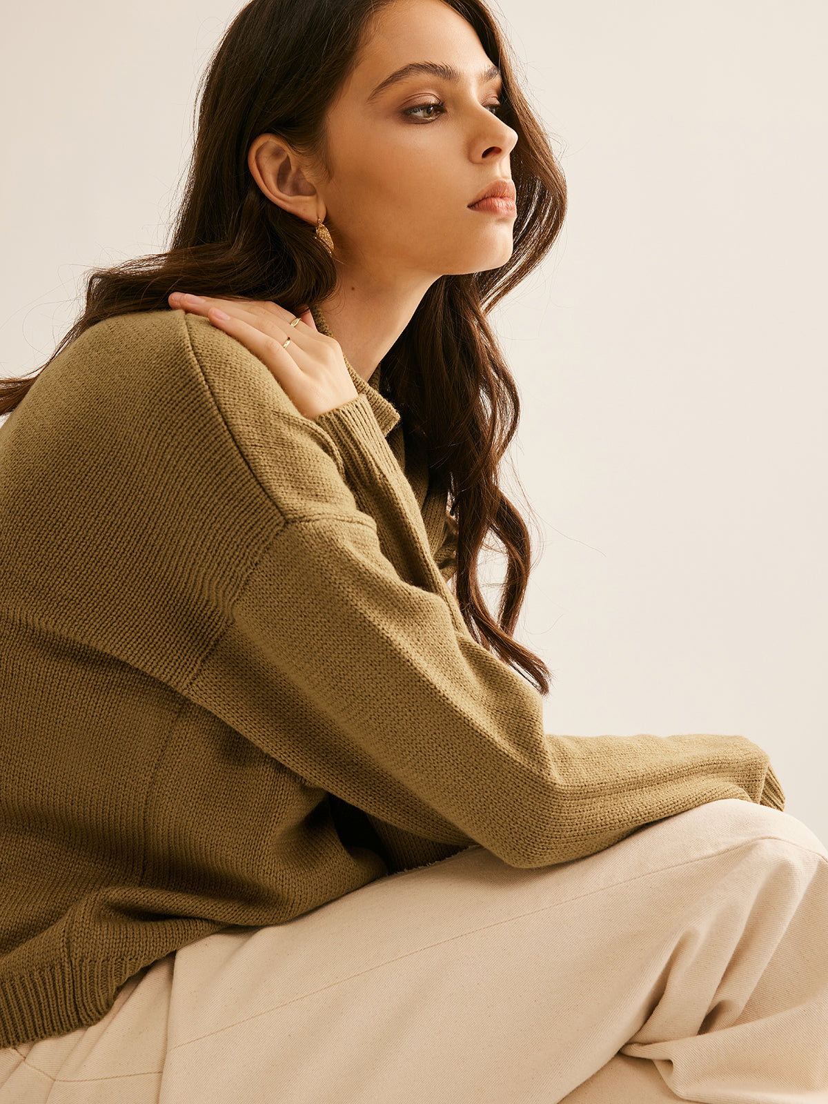 Button Down Pockets Cardigan-Chicvia