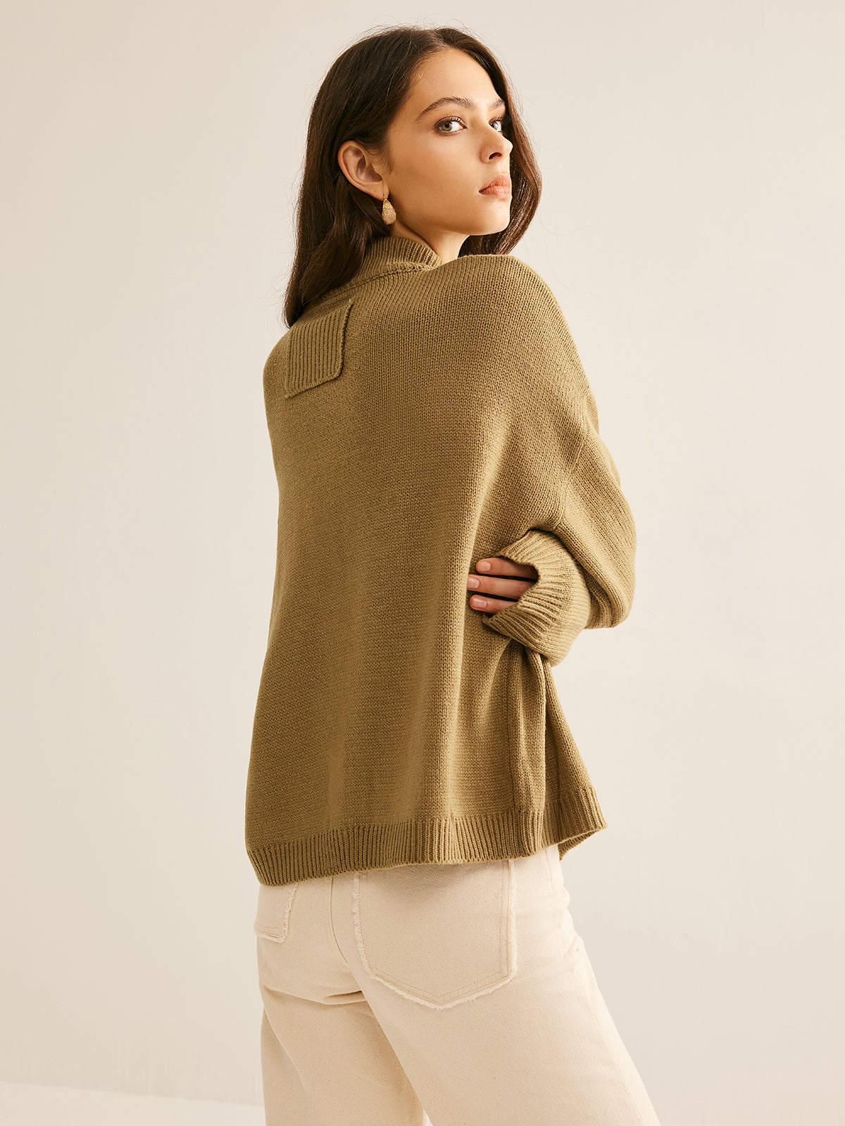 Button Down Pockets Cardigan-Chicvia