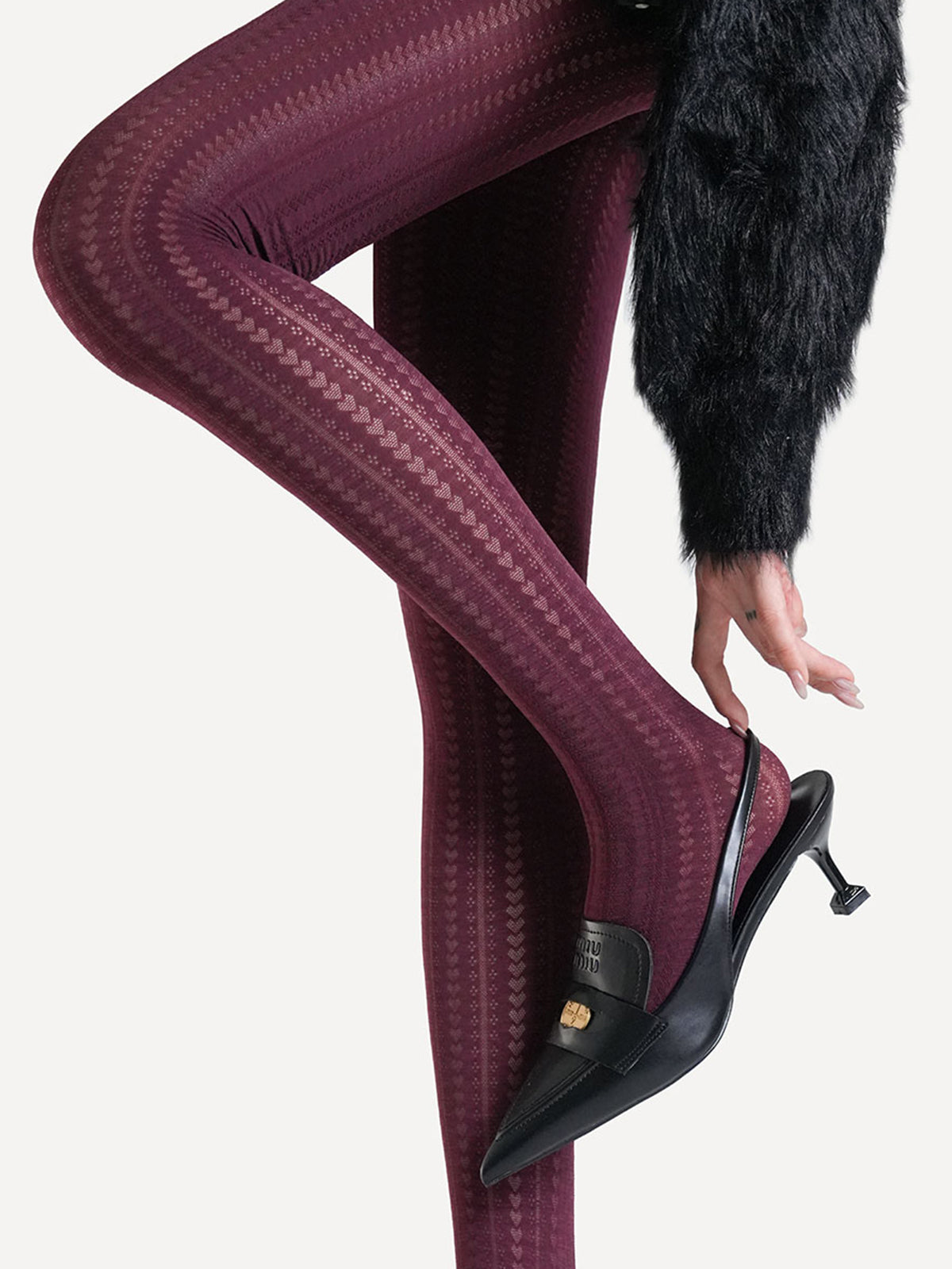 Heart Velvet Total Comfort Tights-Chicvia