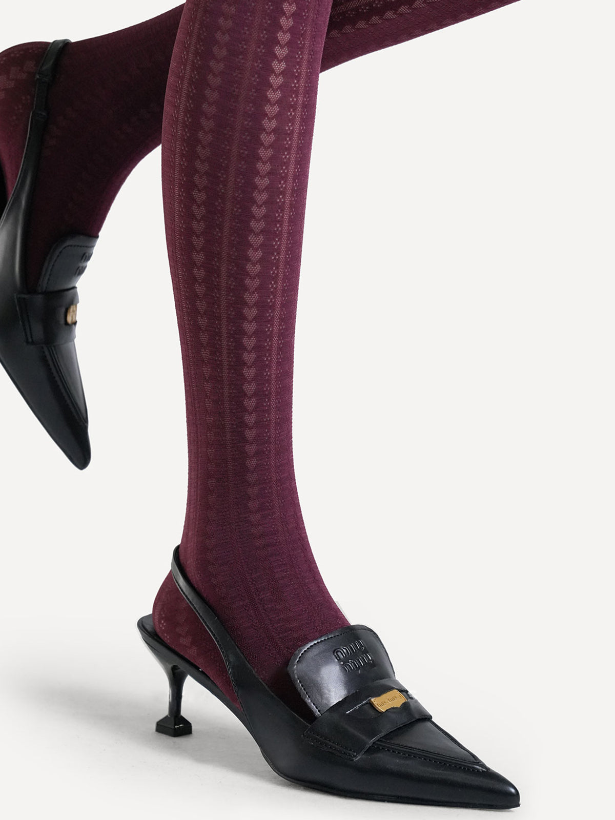 Heart Velvet Total Comfort Tights-Chicvia