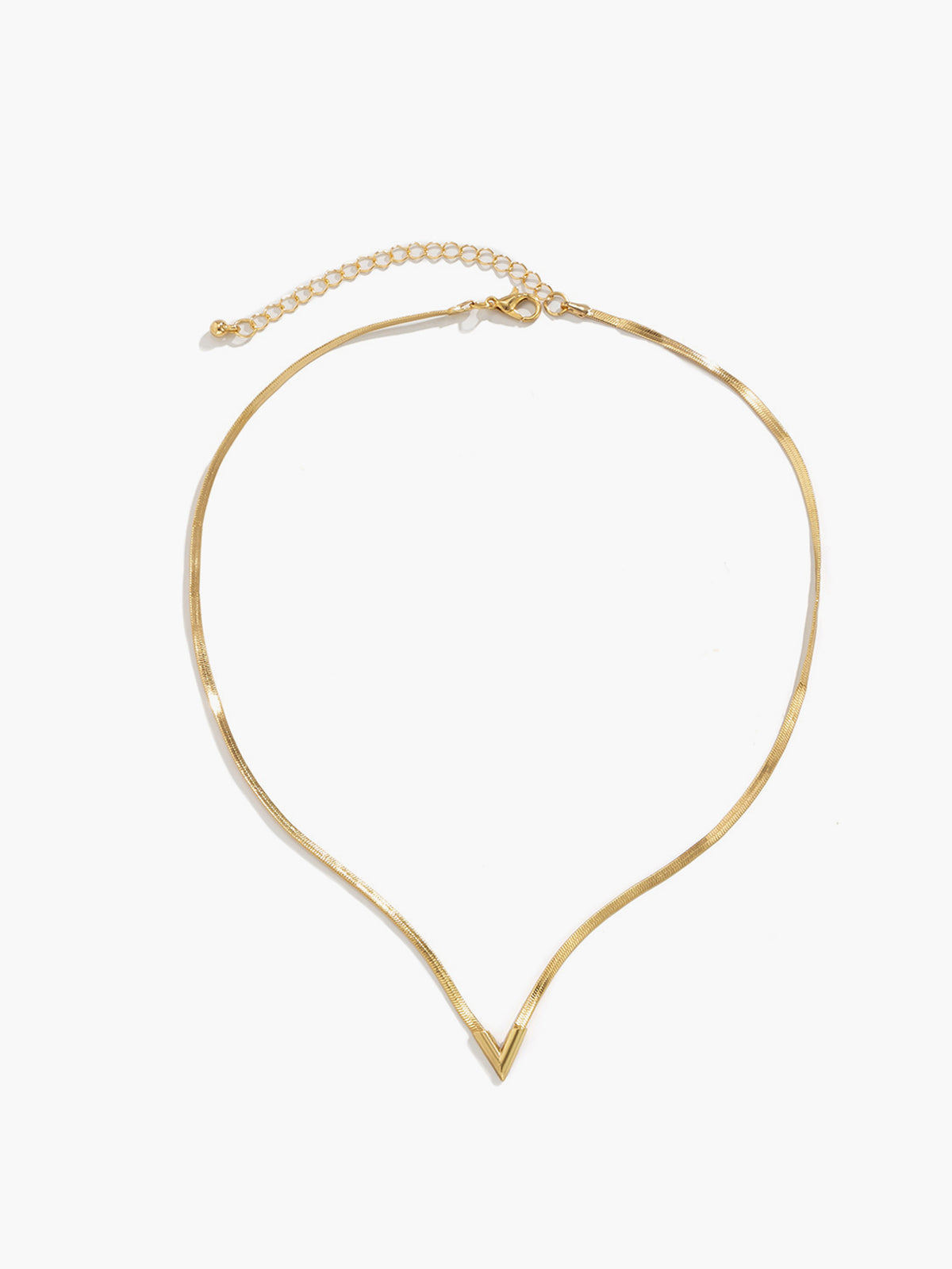 Minimalist Snake Chain Necklace-Chicvia