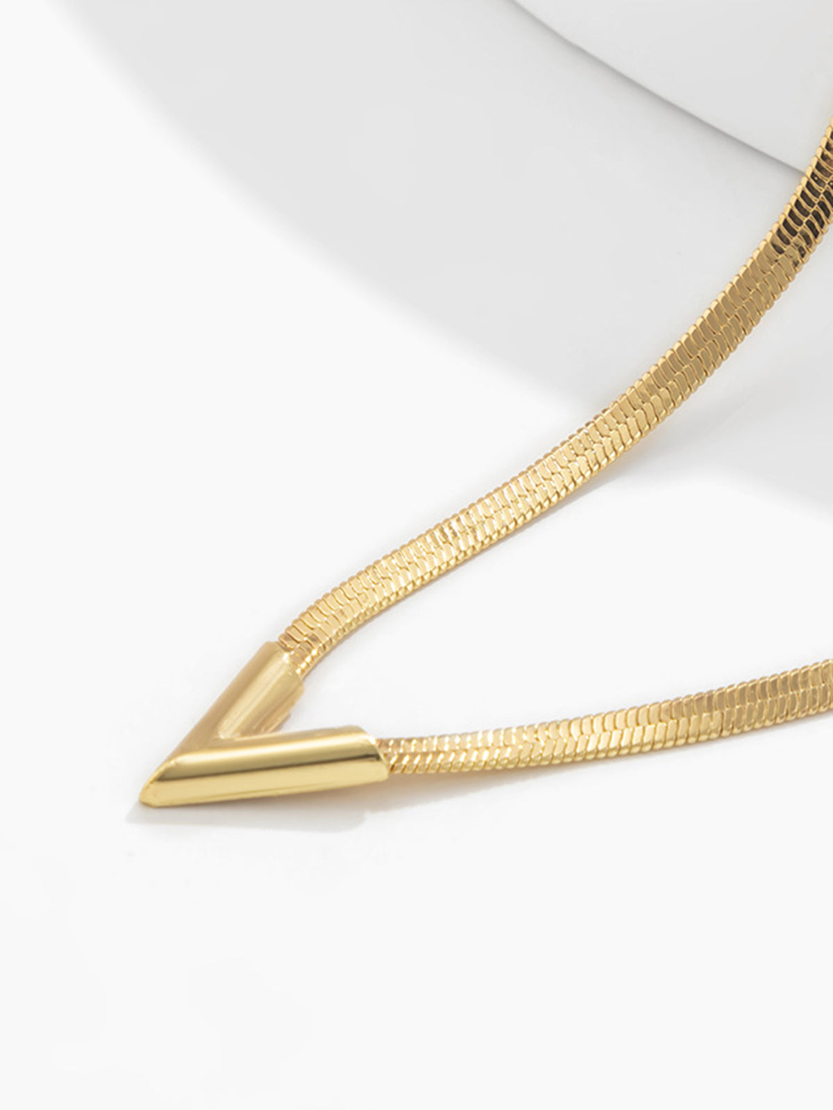 Minimalist Snake Chain Necklace-Chicvia