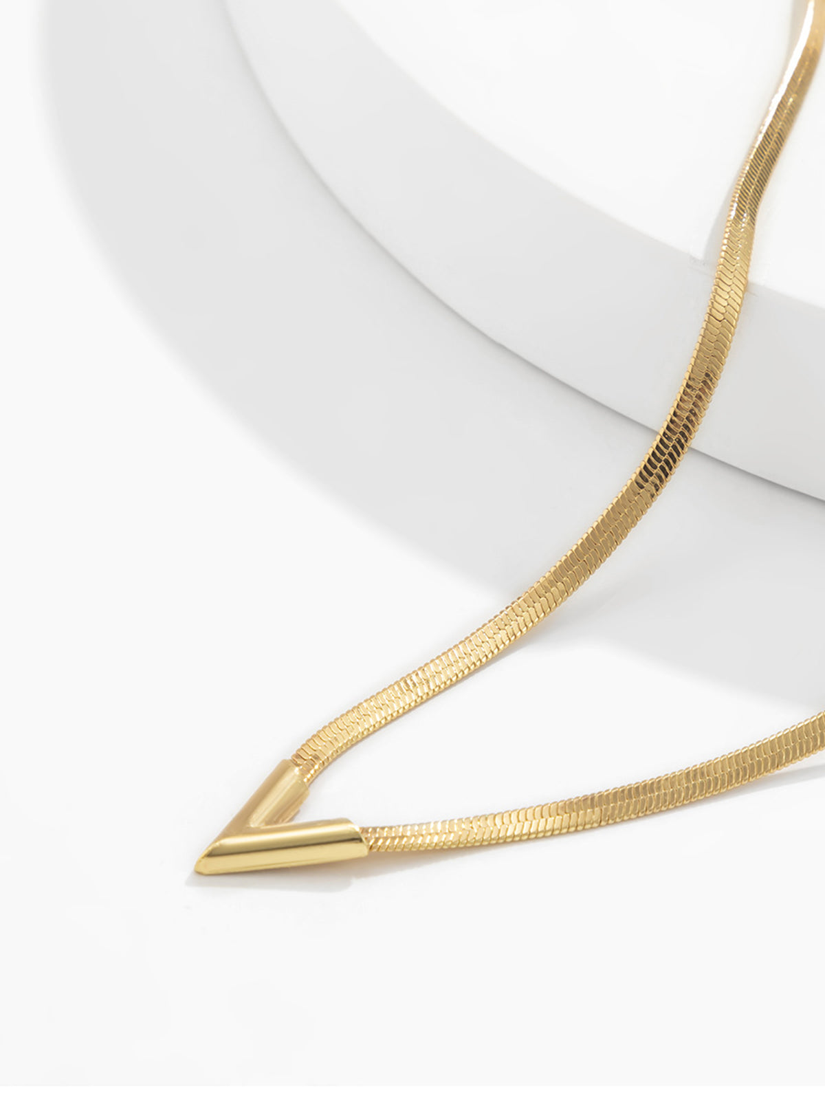Minimalist Snake Chain Necklace-Chicvia