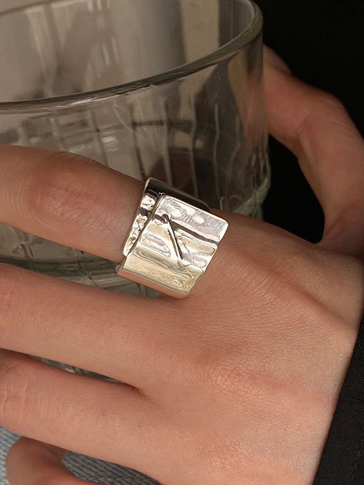 Minimalist Tunnel Open Ring-Chicvia