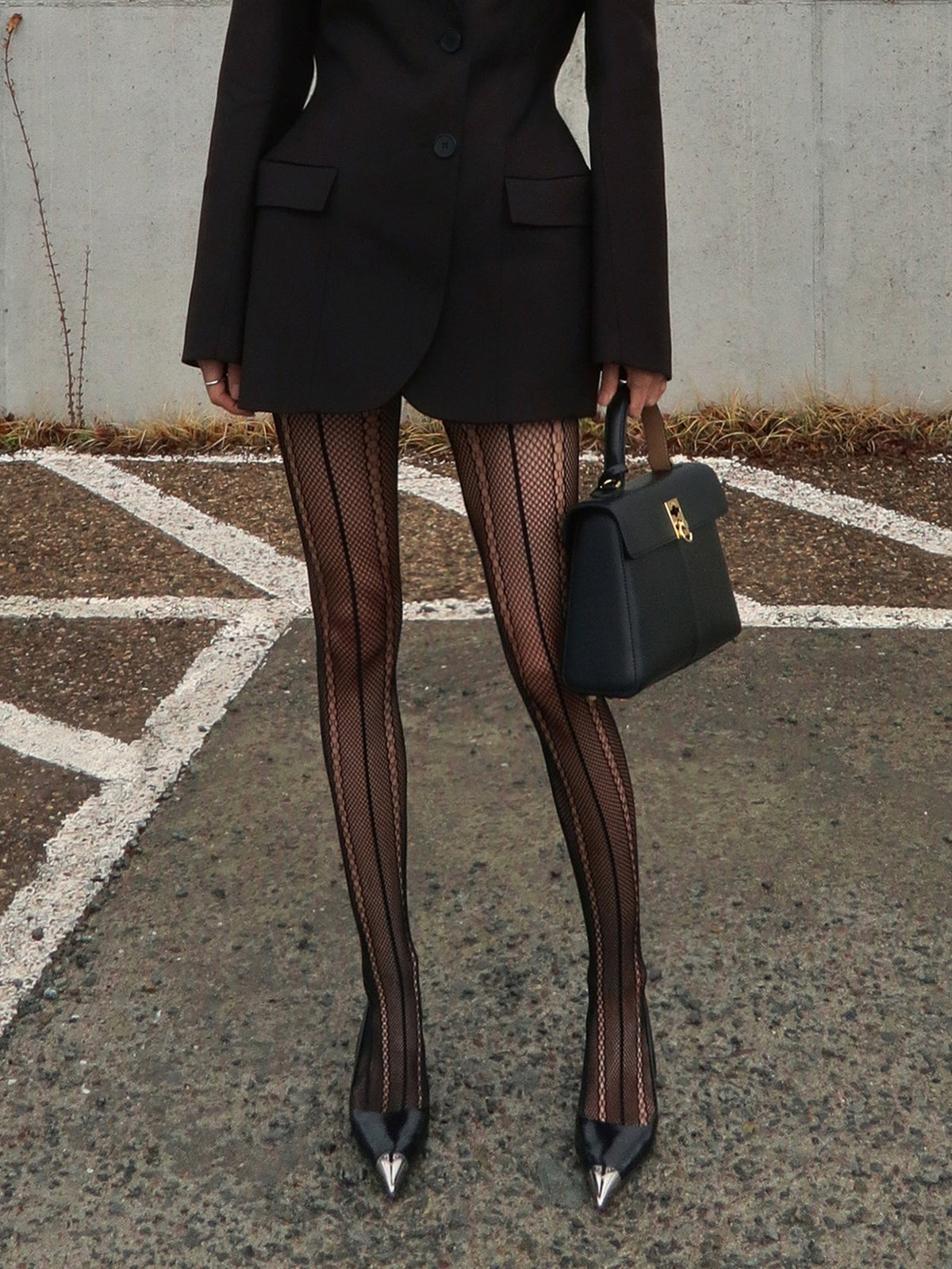 Hollow Sheer Soft Touch Tights-Chicvia