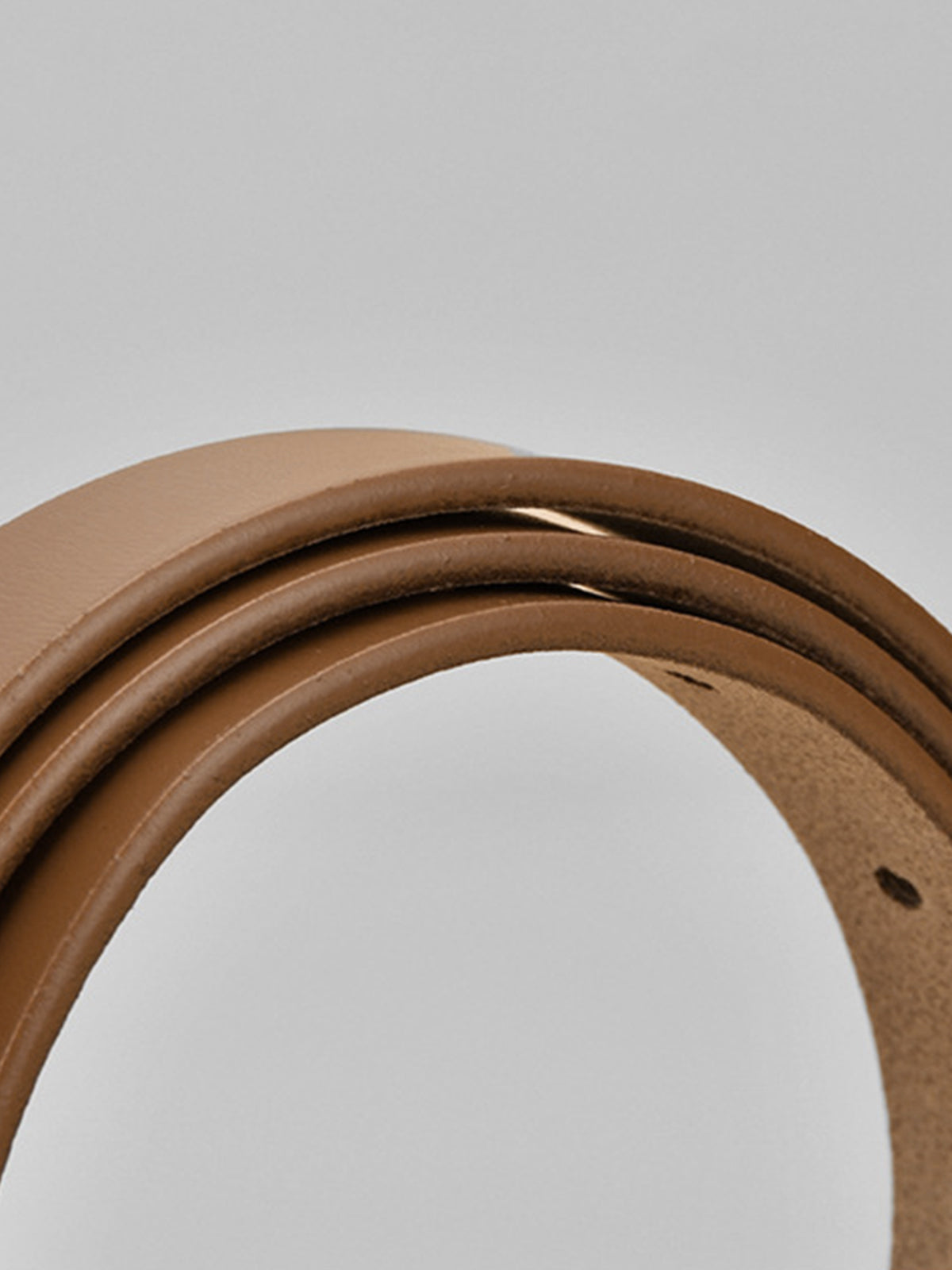 Metal Buckle Leather Belt-Chicvia